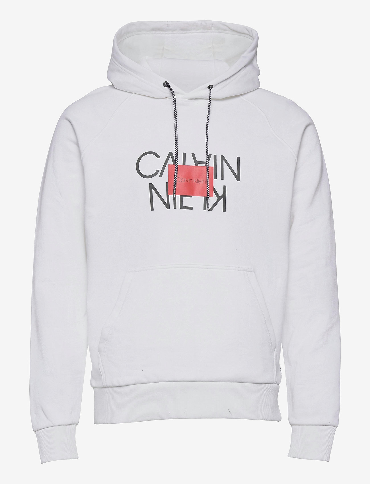 TEXT REVERSED HOODIE - BRIGHT WHITE