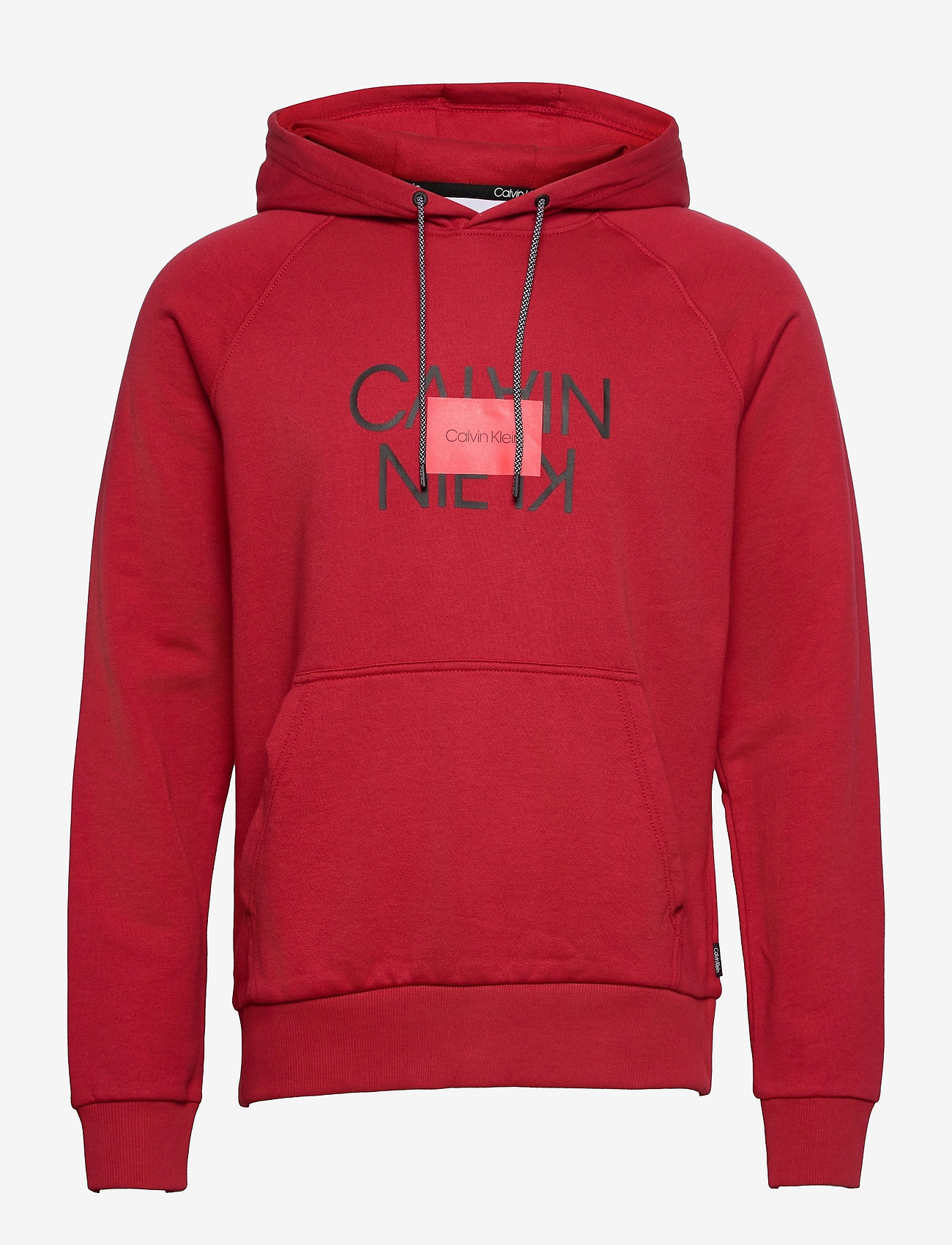 Calvin Klein - TEXT REVERSED HOODIE - true rose - 0