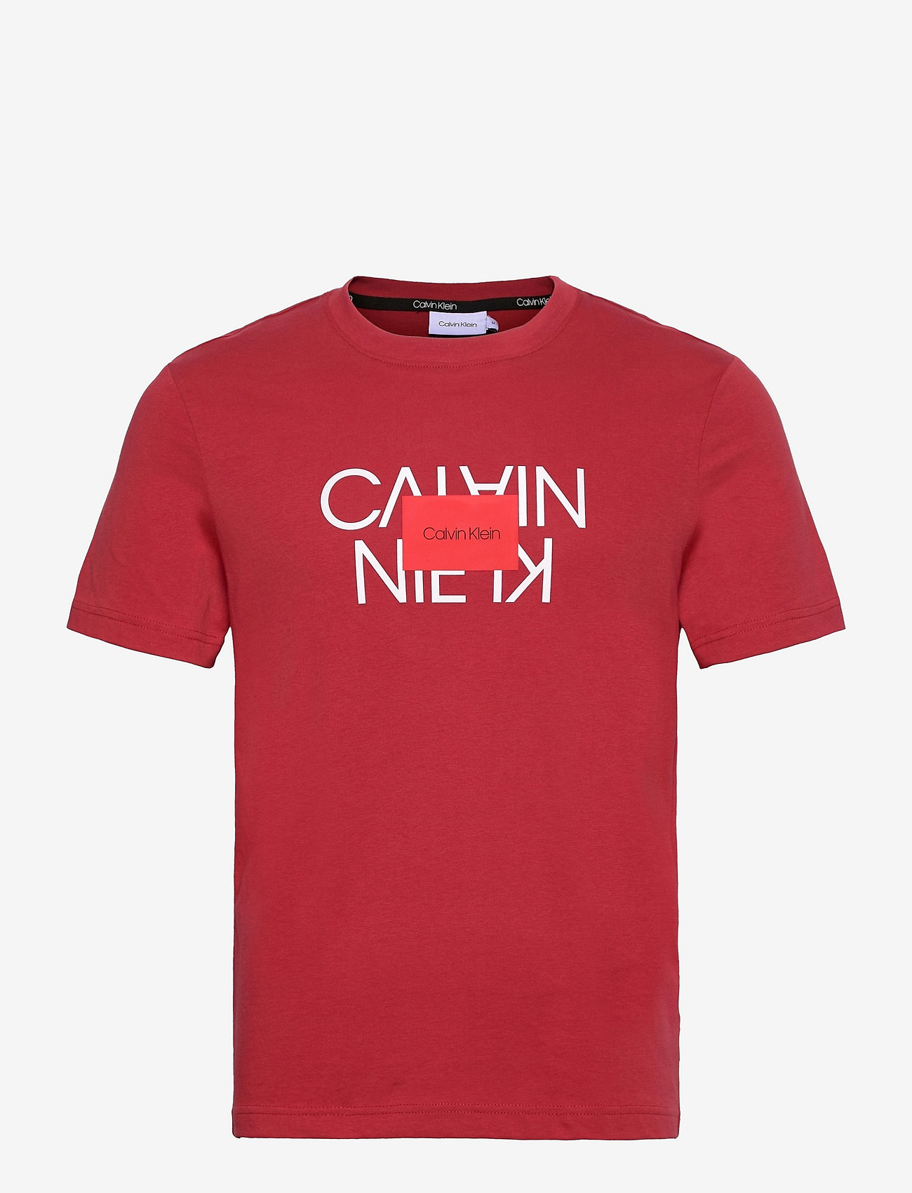 Calvin Klein - TEXT REVERSED LOGO T-SHIRT - true rose - 0