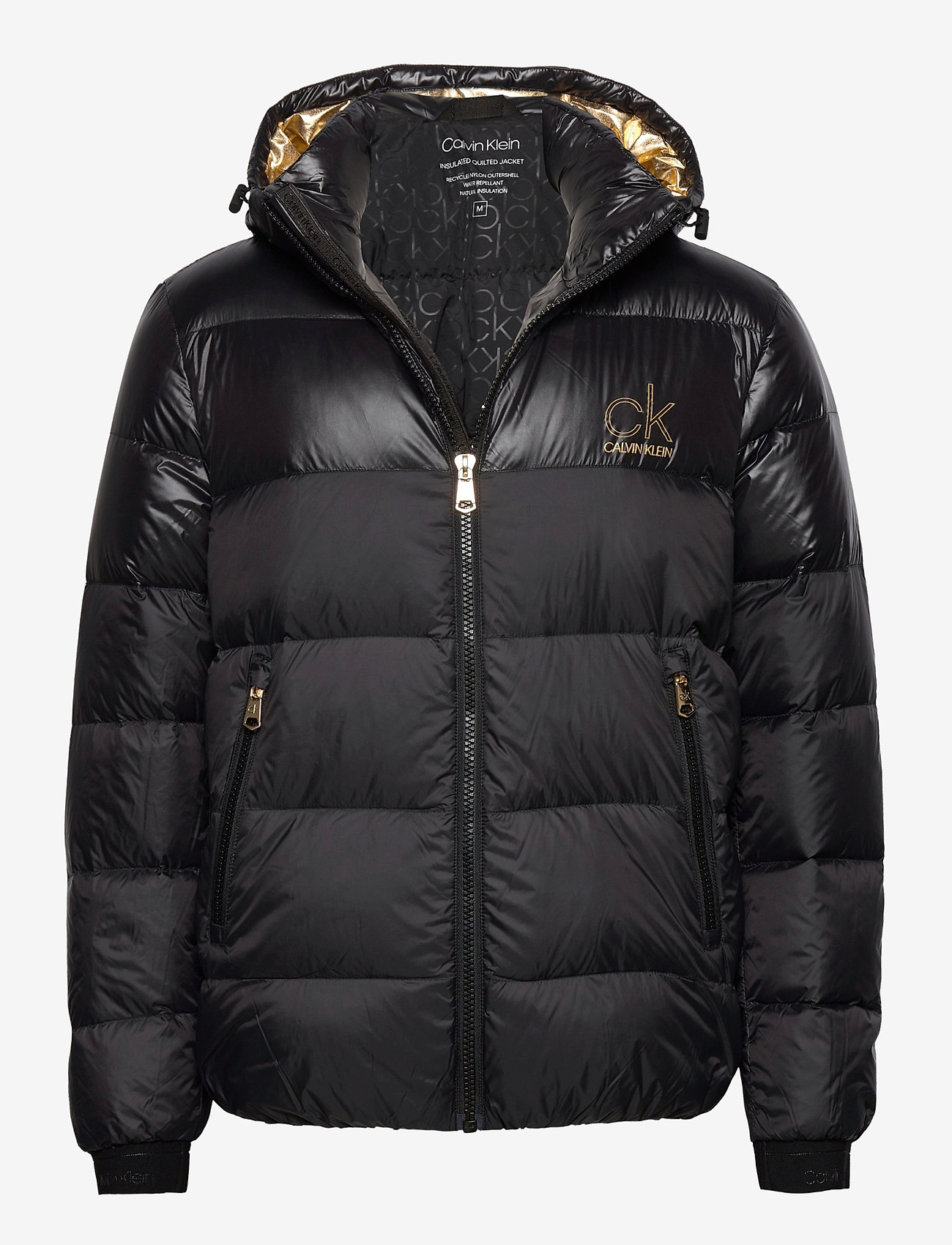Calvin Klein - GOLD LOGO PUFFER JACKET - ck black - 0