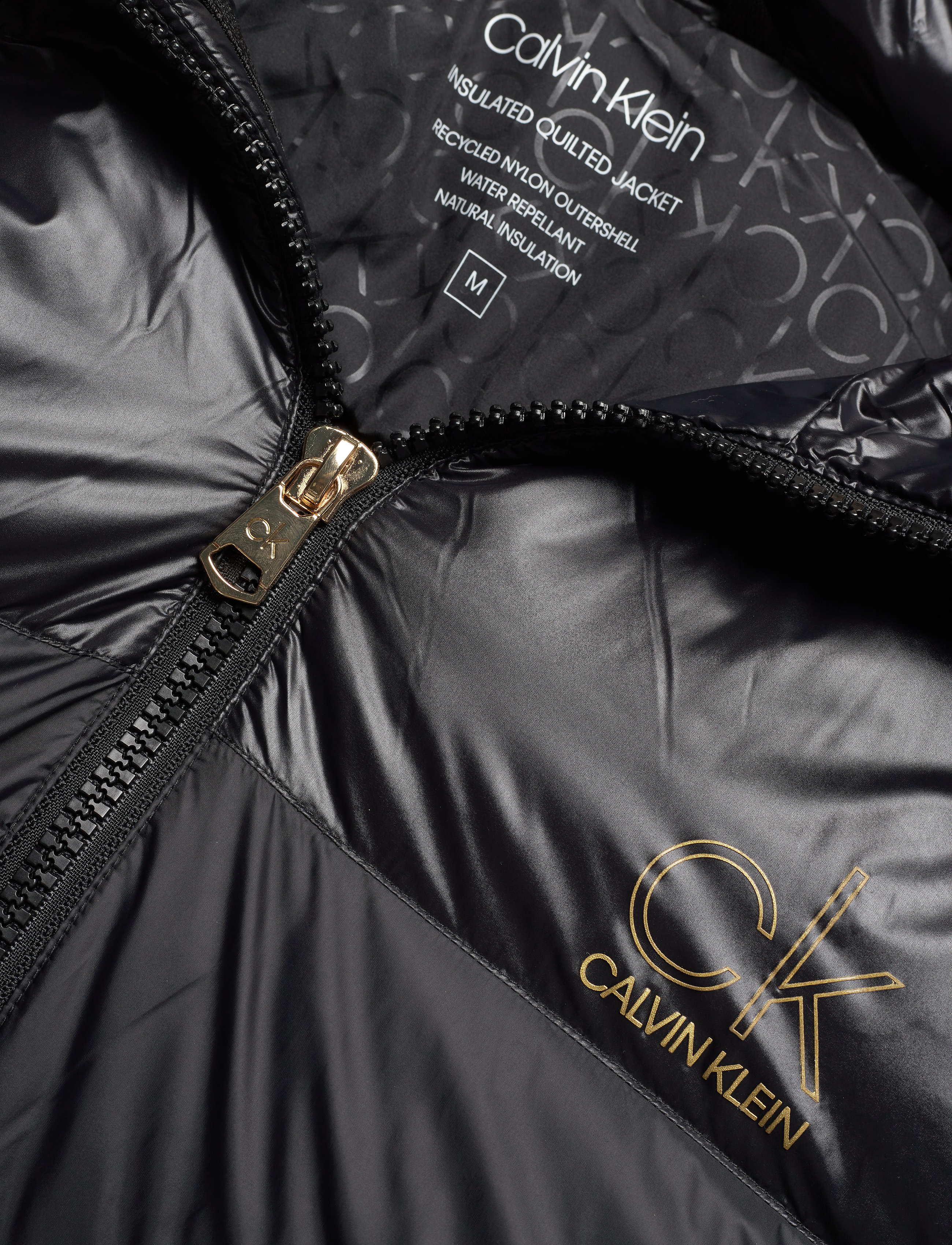 Calvin Klein - GOLD LOGO PUFFER JACKET - ck black - 5