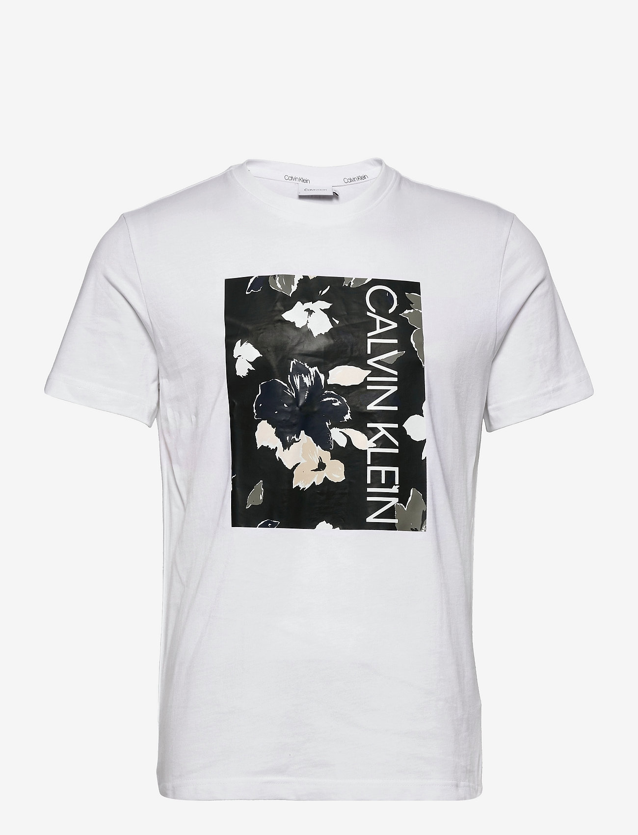Calvin Klein - FLOWER BOX PRINT T-SHIRT - bright white - 0