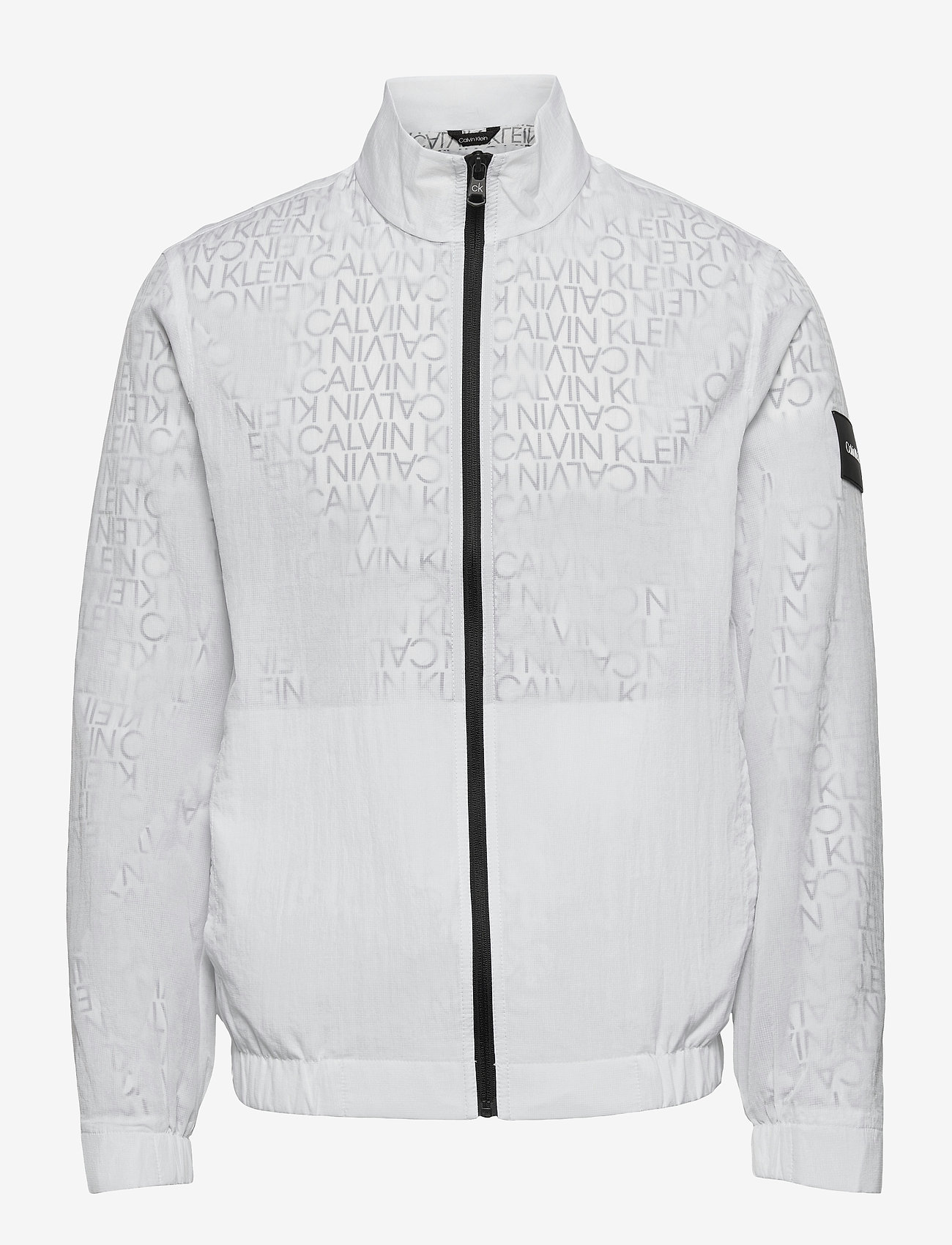 Calvin Klein - TRANSPARENT RIPSTOP LOGO BLOUSON - bright white - 0