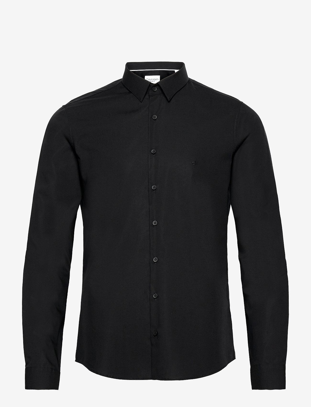Calvin Klein - POPLIN STRETCH EXTRA SLIM SHIRT - black - 0