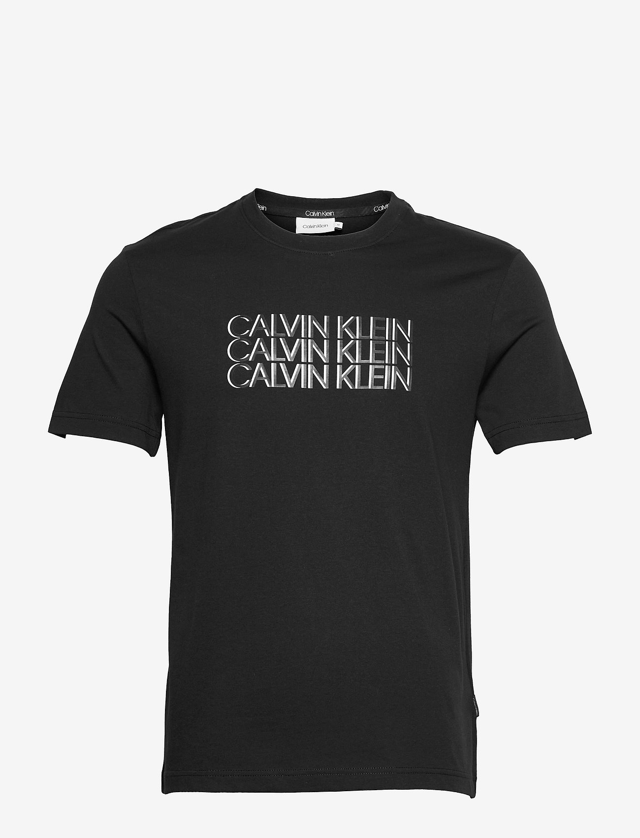 Calvin Klein - TRIPLE CENTER LOGO T-SHIRT - ck black - 0