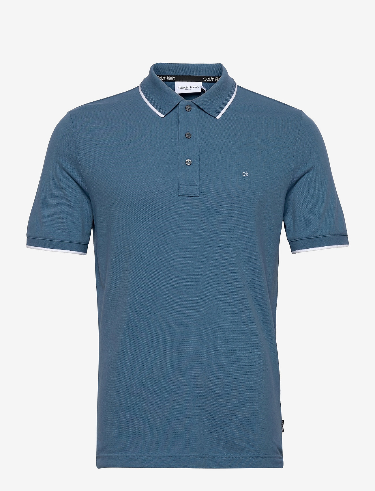 Calvin Klein - STRETCH TIPPING SLIM POLO - stellar - 0