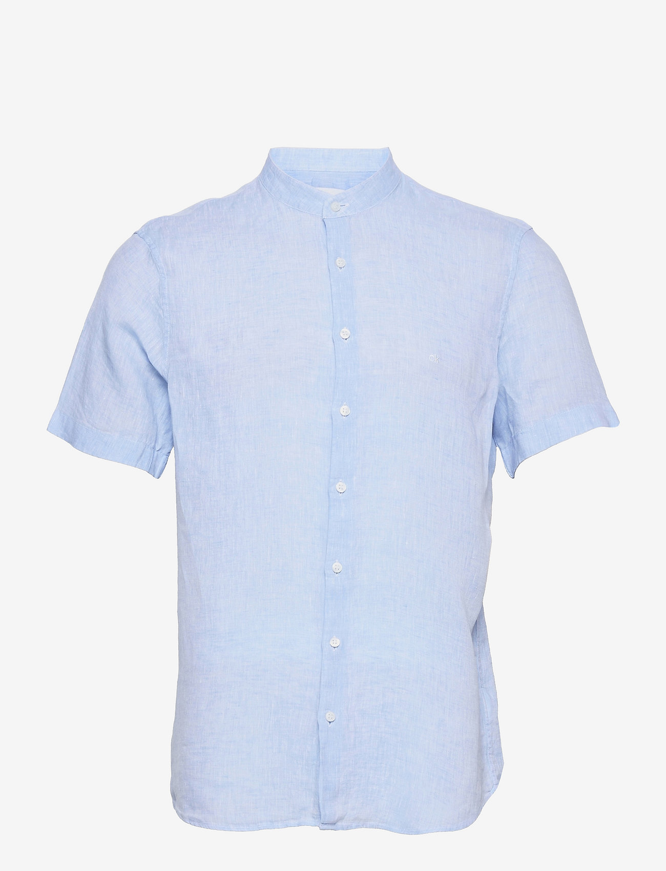Calvin Klein - LINEN S/S SLIM SHIRT - light blue - 0