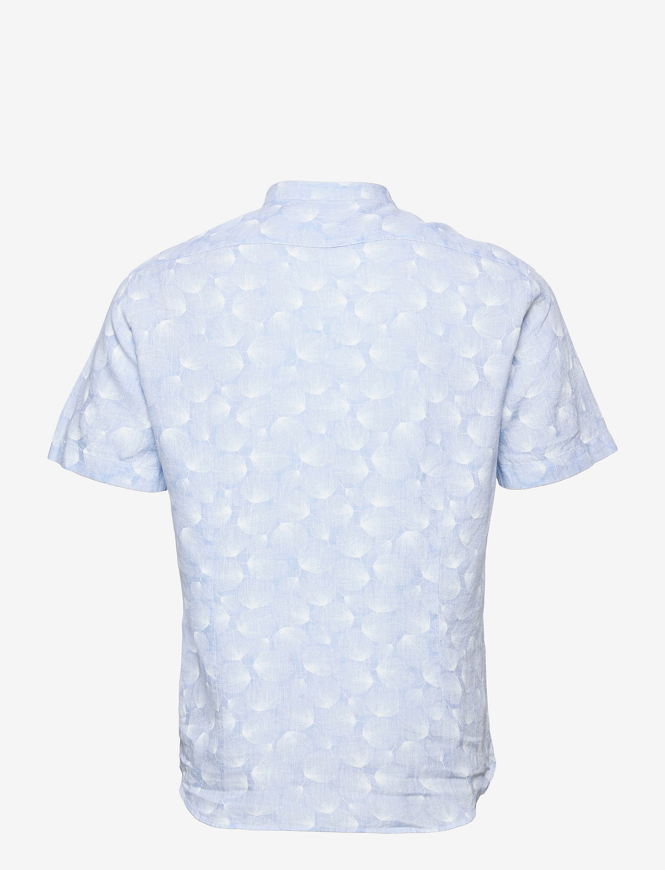 Calvin Klein - LINEN PRINT S/S SLIM SHIRT - light blue - 1