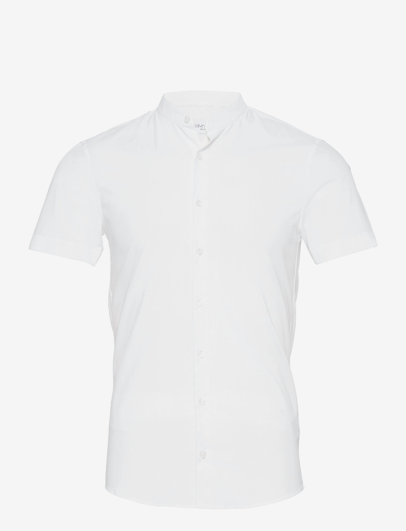 Calvin Klein - POPLIN STRETCH S/S SLIM SHIRT - white - 0