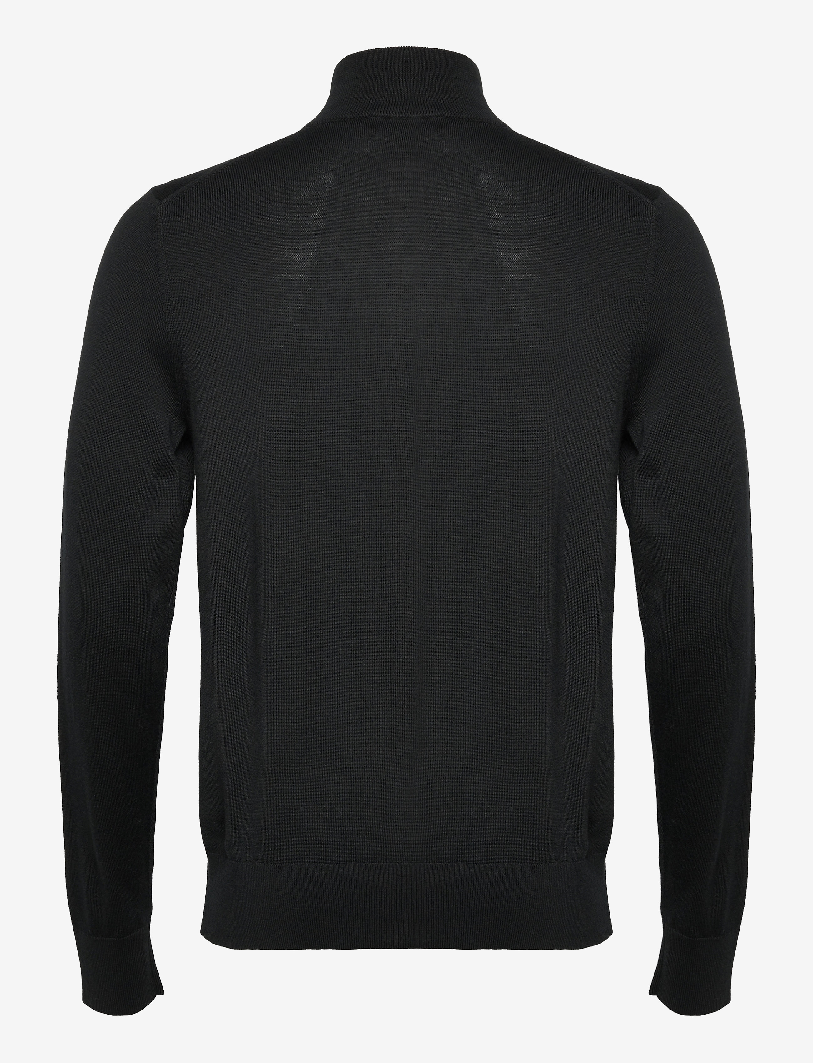 Calvin Klein - SUPERIOR WOOL QUARTER ZIP - ck black - 1