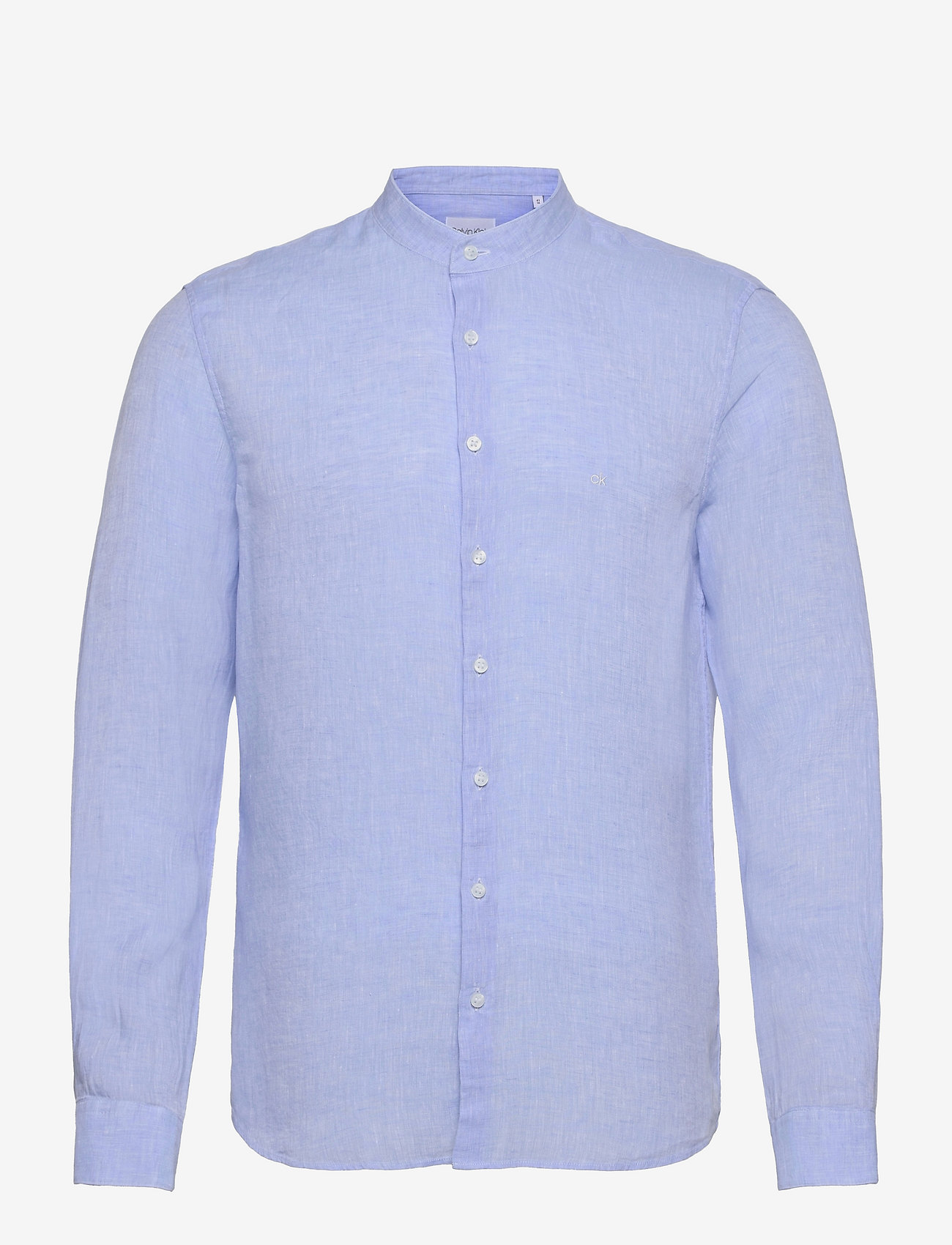Calvin Klein - LINEN SOLID SLIM SHIRT - light blue - 0