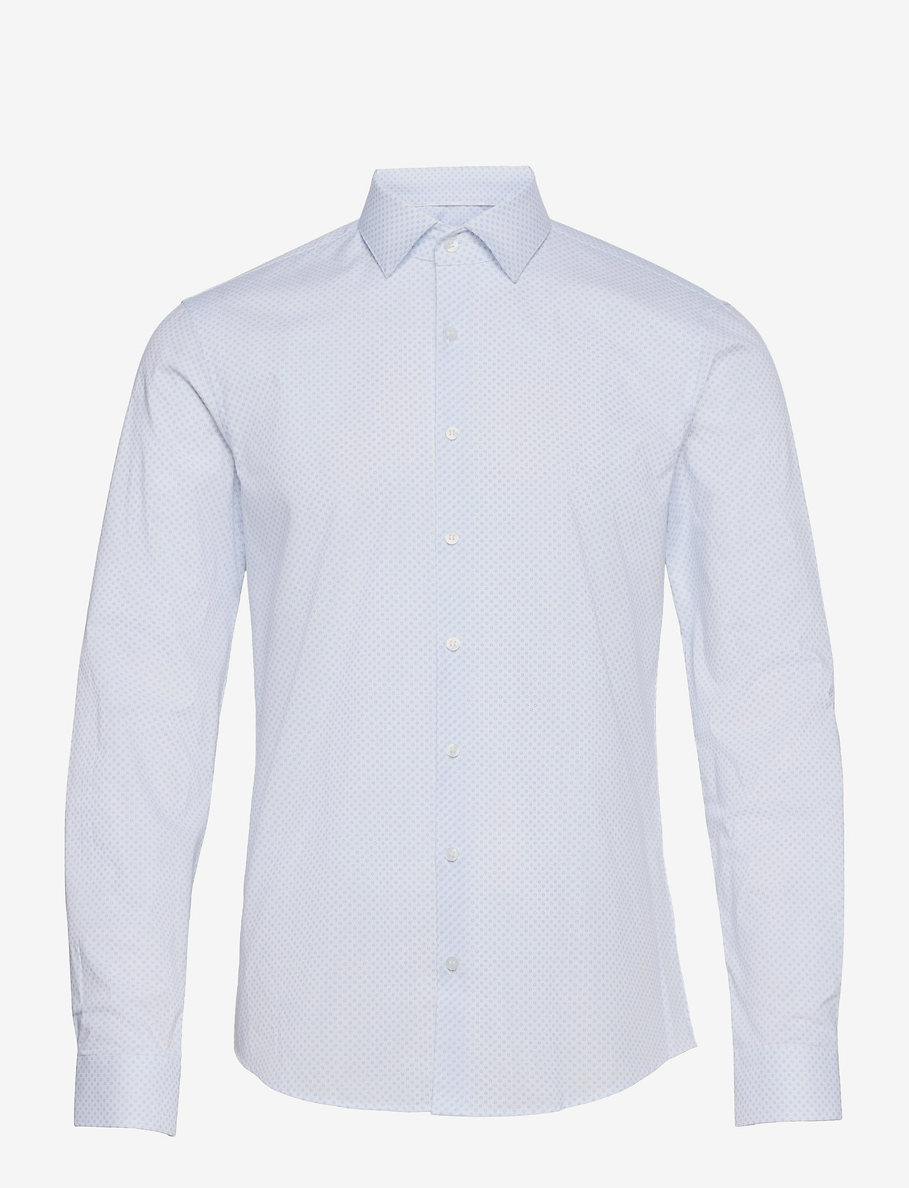 Calvin Klein - PRINTED STRETCH SLIM SHIRT - light blue - 0