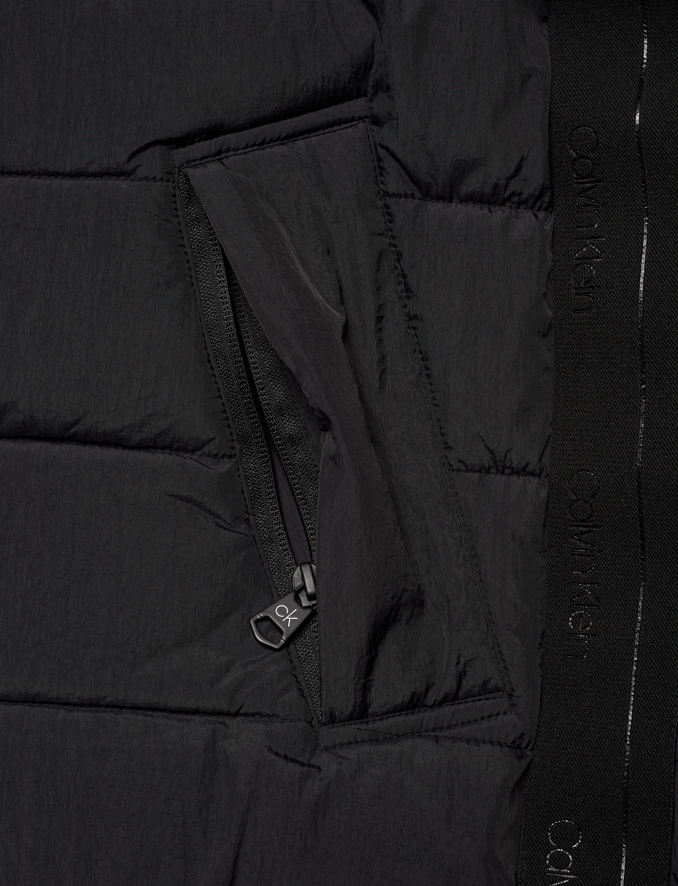 Calvin Klein - CRINKLE NYLON VEST - ck black - 3