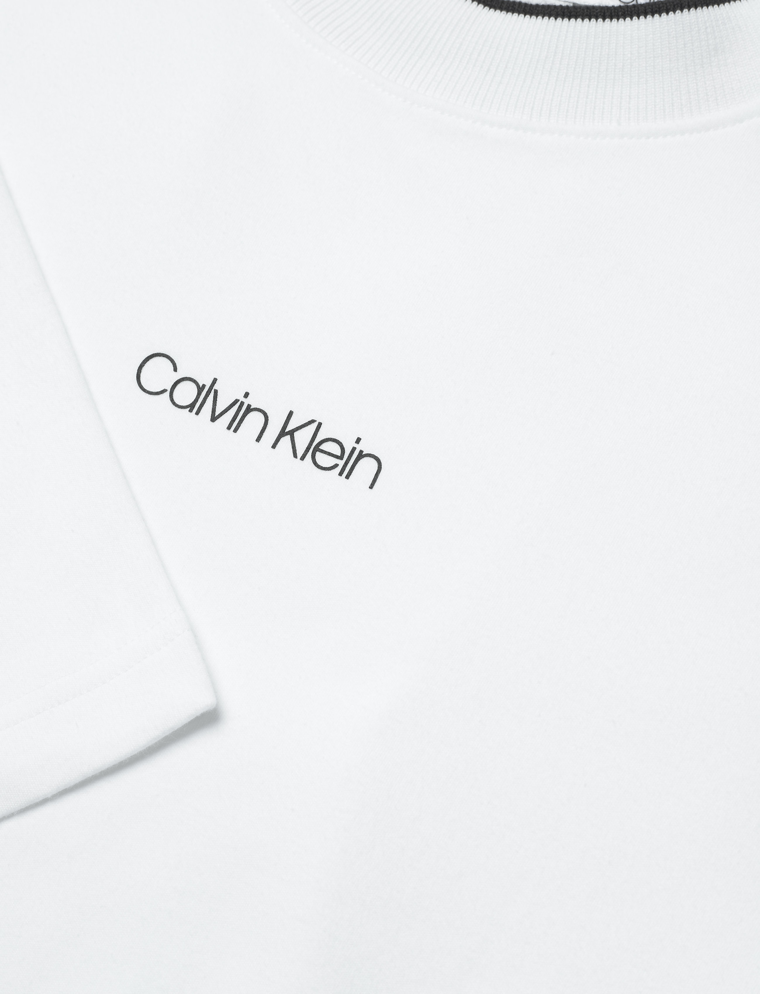 Calvin Klein - CENTER LOGO LONG SLEEVE T-SHIRT - bright white - 2