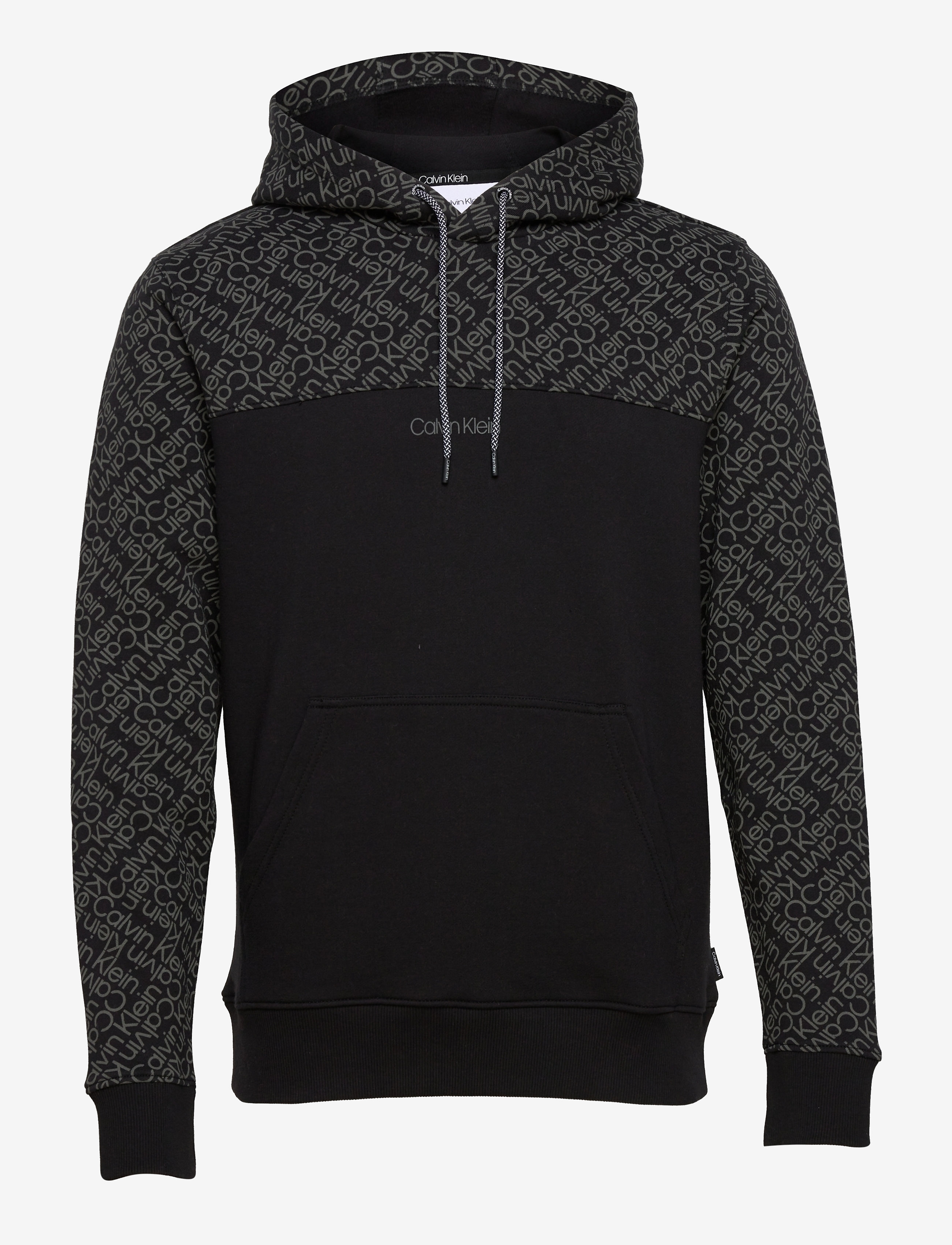 Calvin Klein - ALLOVER PRINT HOODIE - monogram logo - 0