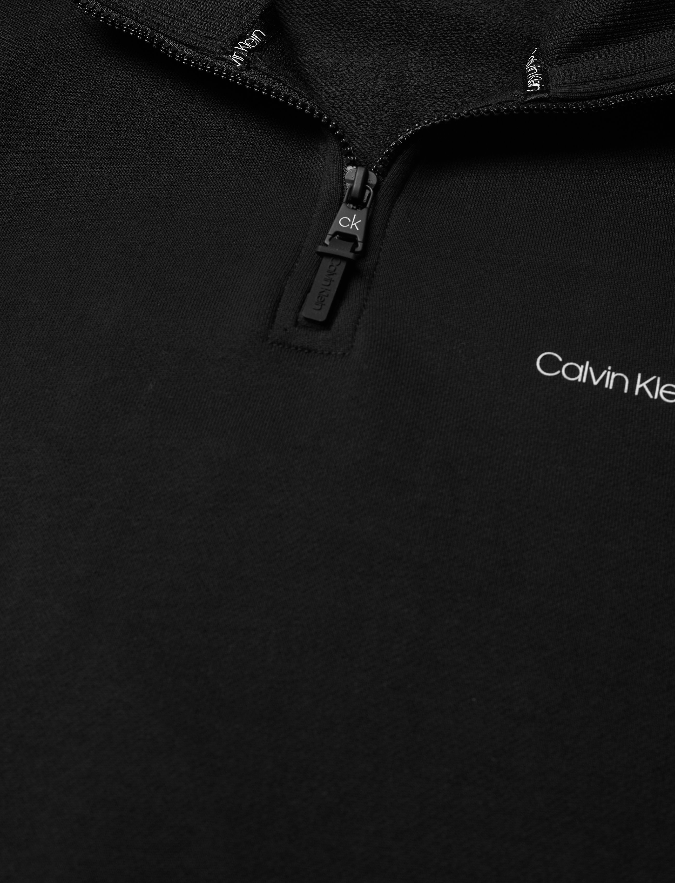 Calvin Klein - SMALL CHEST LOGO QUARTER ZIP - ck black - 2