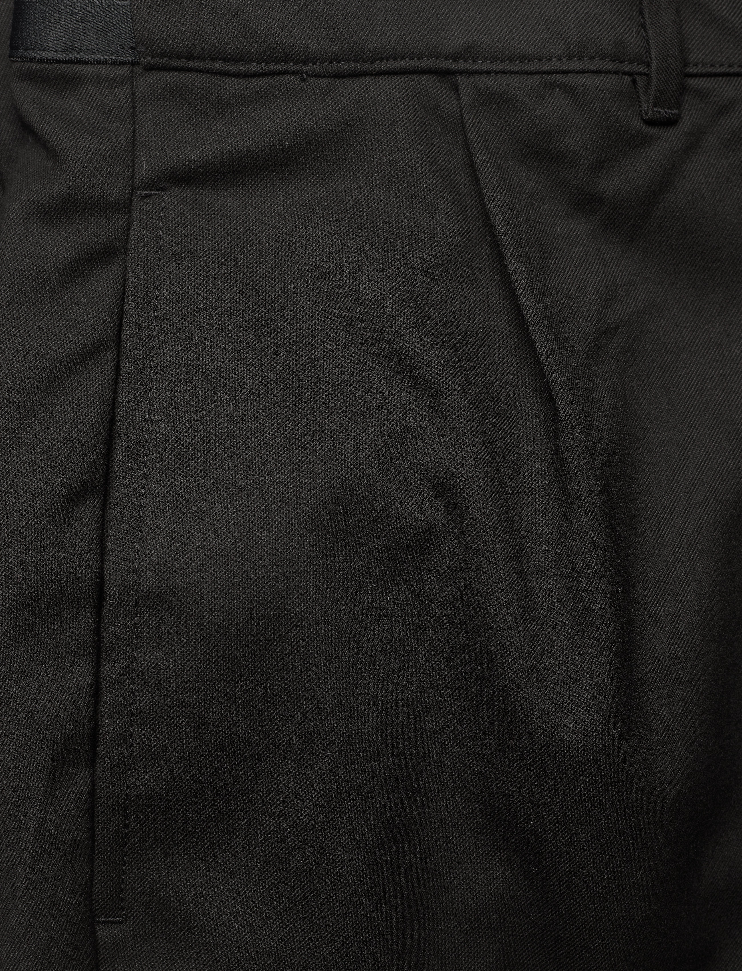 Calvin Klein - MELANGE TWILL TAPERED PLEAT PANT - ck black - 2