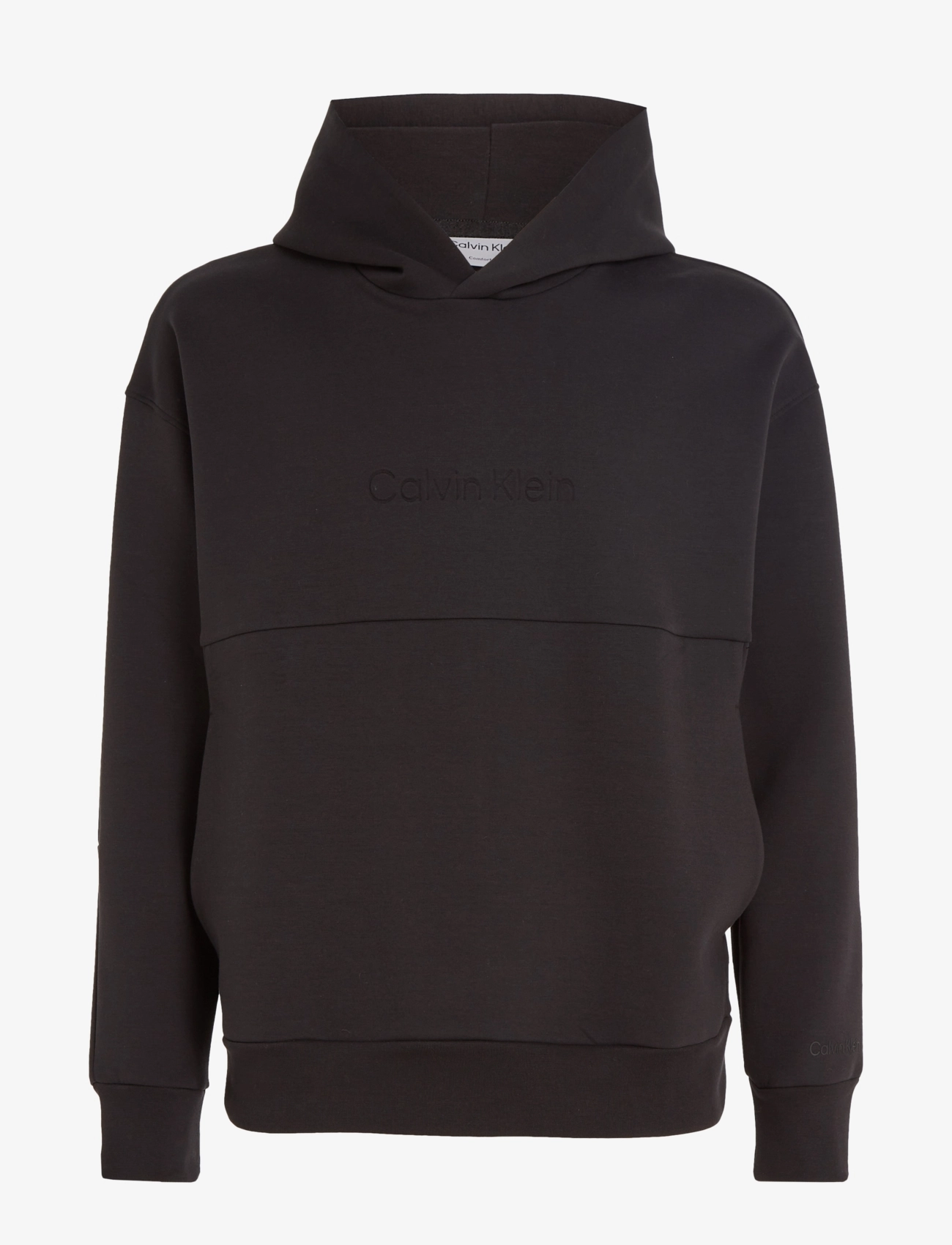 Calvin Klein - COMFORT DEBOSSED LOGO HOODIE - ck black - 0