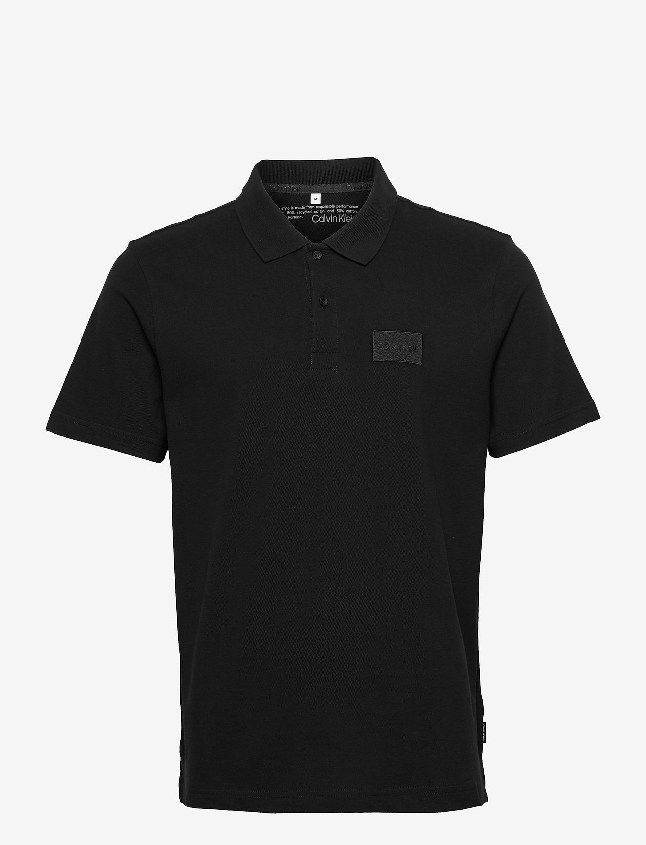Calvin Klein - RECYCLED COMFORT POLO - ck black - 0
