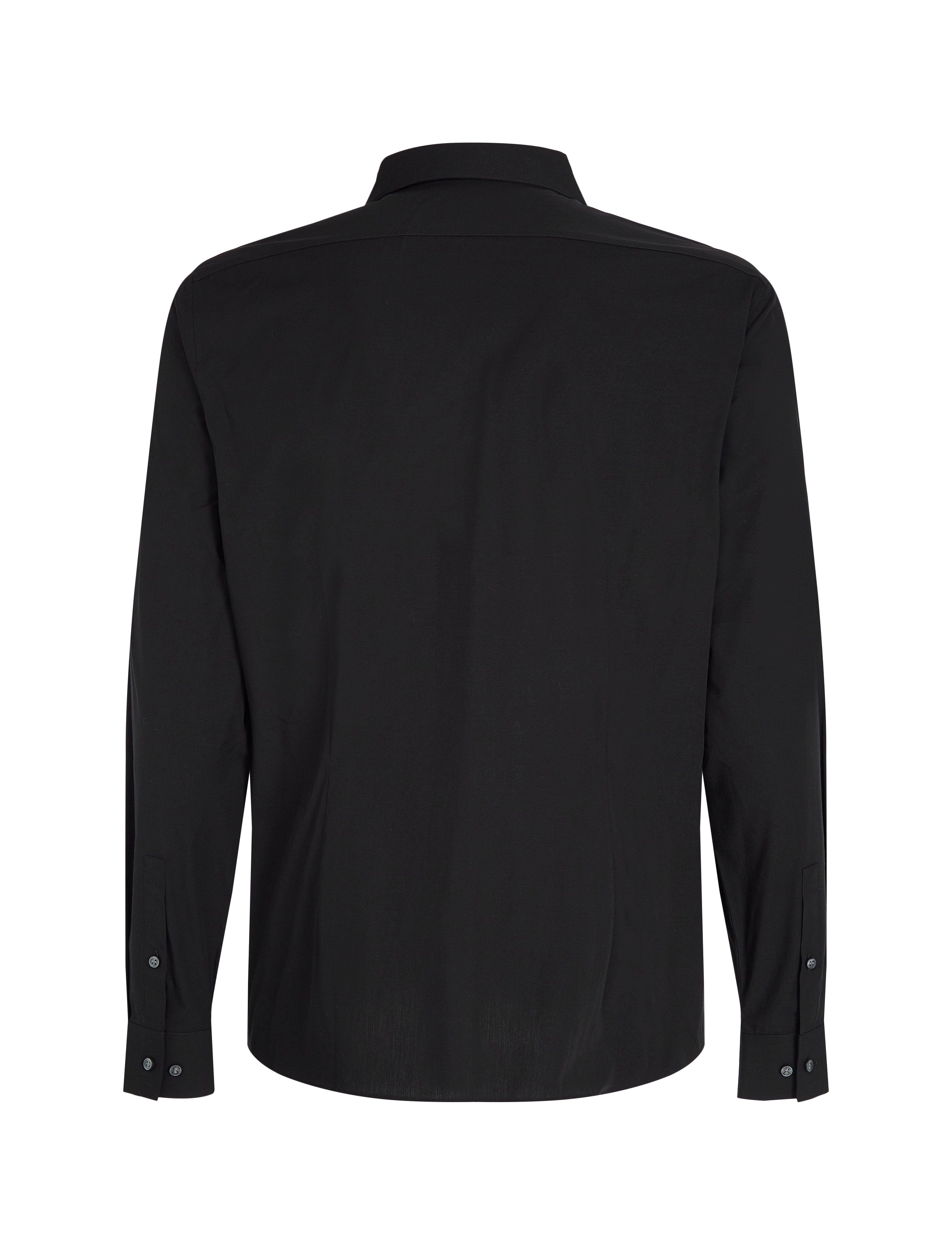 Calvin Klein - POPLIN STRETCH SLIM SHIRT - formelle hemden - black - 2