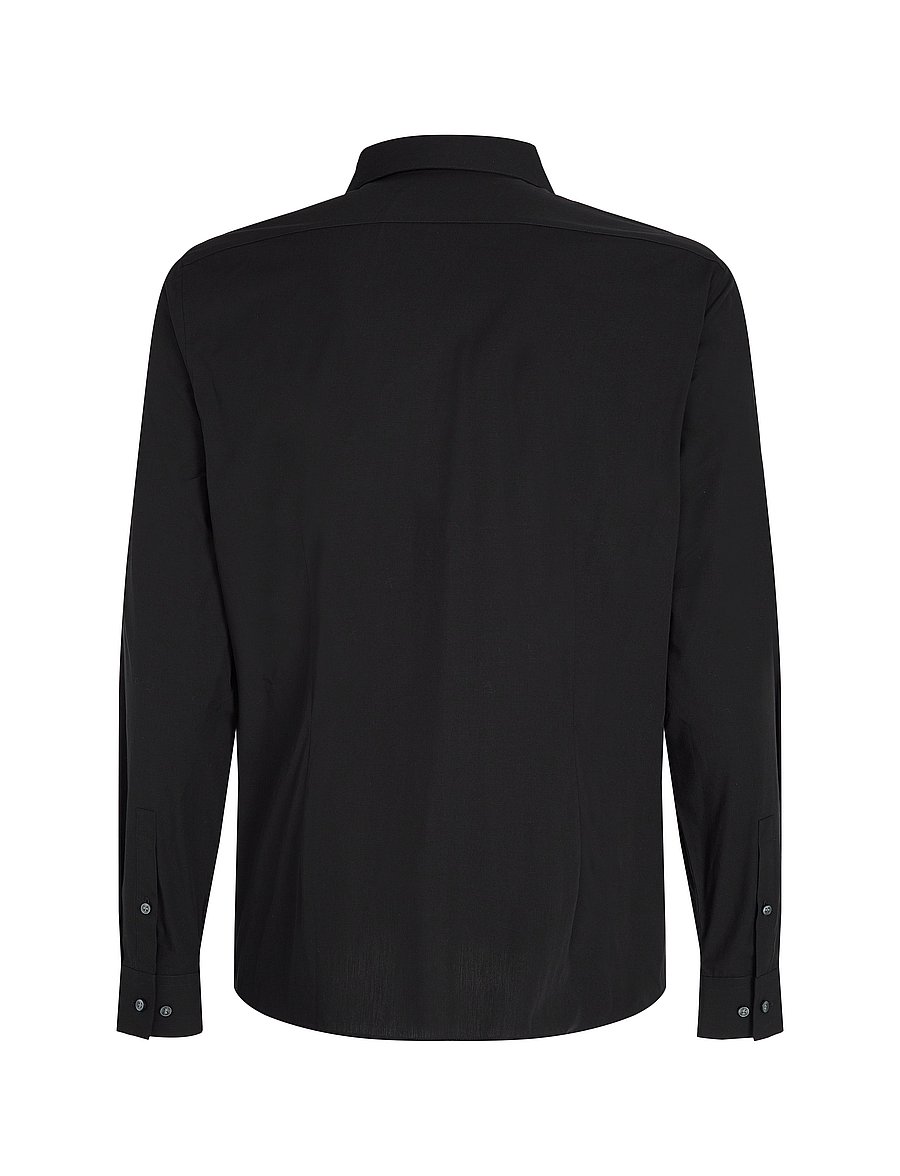 Calvin Klein - POPLIN STRETCH SLIM SHIRT - formelle hemden - black - 2