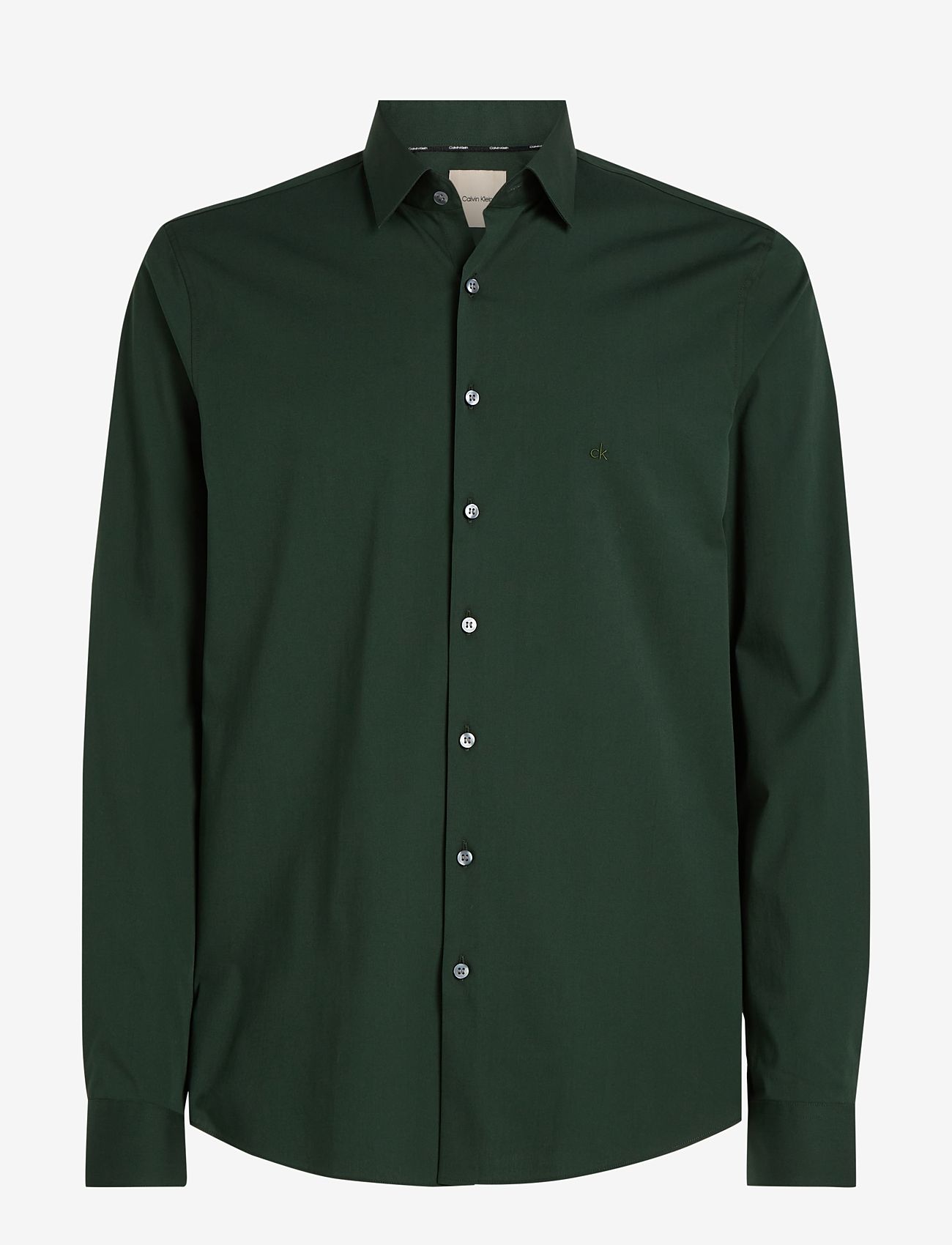 Calvin Klein - POPLIN STRETCH SLIM SHIRT - basic-hemden - midnight forest - 1