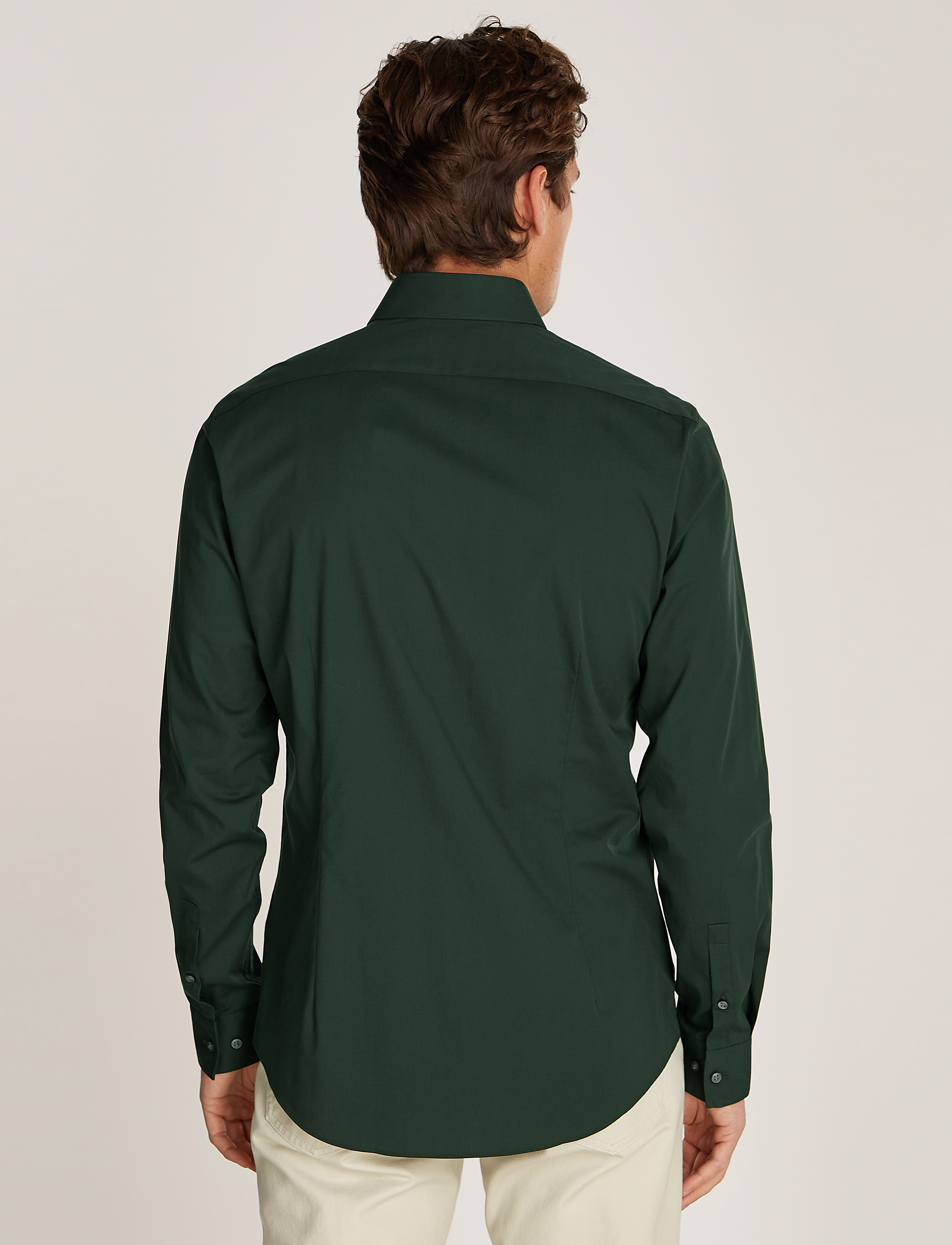 Calvin Klein - POPLIN STRETCH SLIM SHIRT - overhemden - midnight forest - 2