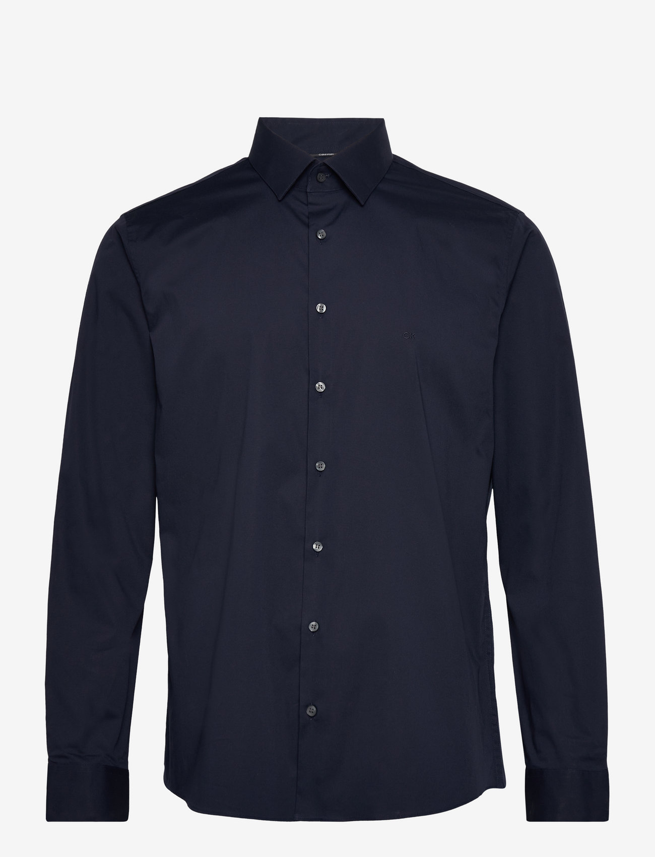 Calvin Klein - POPLIN STRETCH SLIM SHIRT - formelle skjorter - night sky - 1