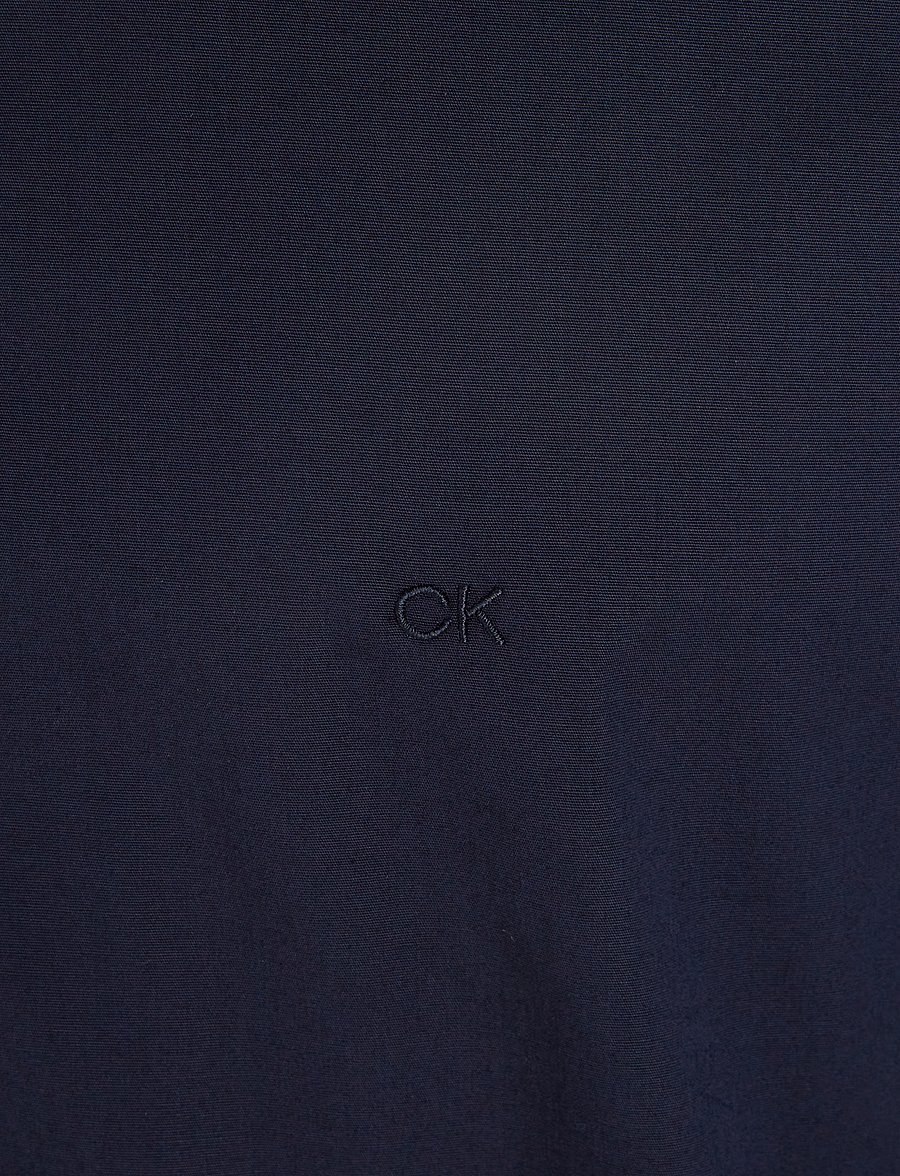 Calvin Klein - POPLIN STRETCH SLIM SHIRT - pidulikud särgid - night sky - 4