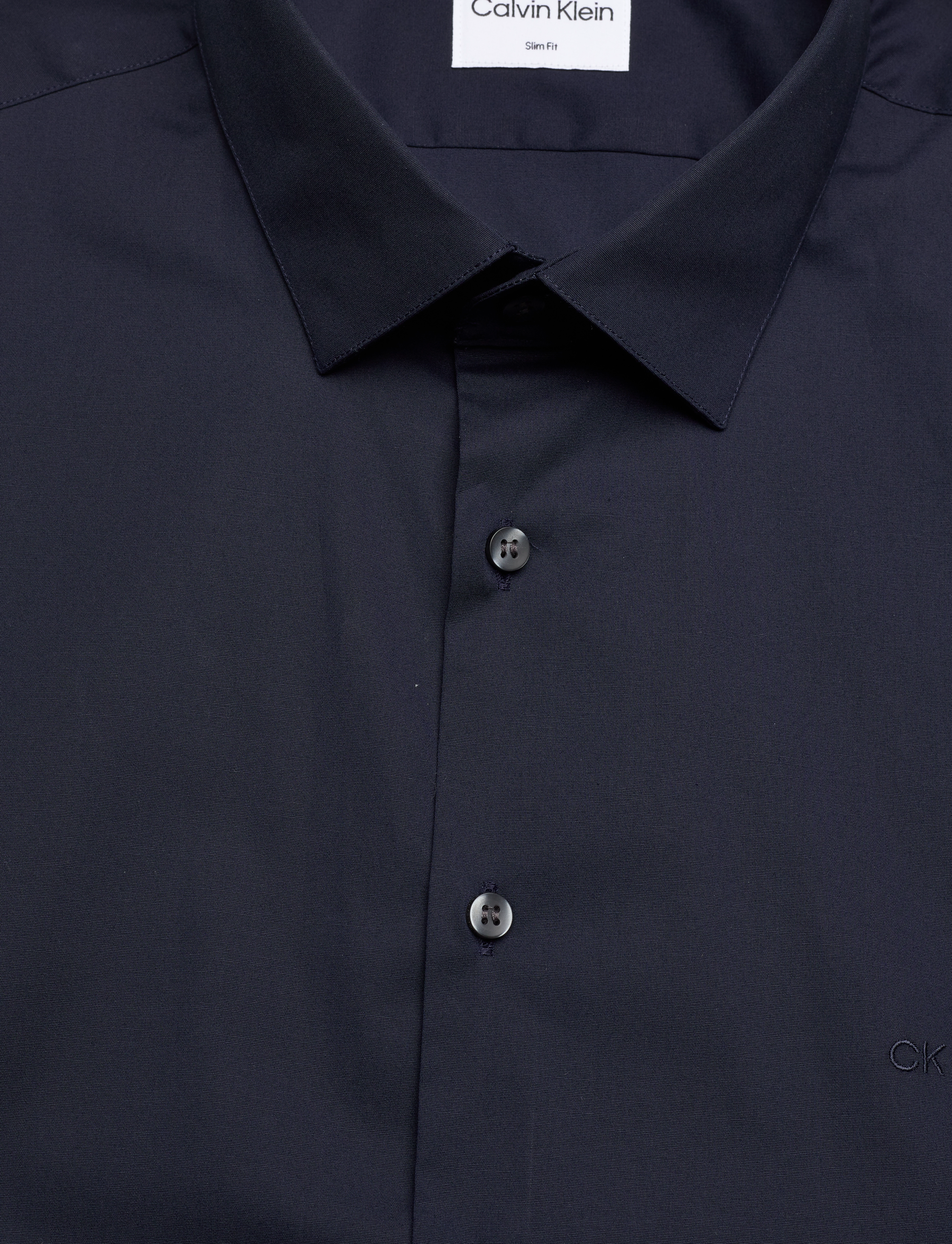 Calvin Klein - POPLIN STRETCH SLIM SHIRT - formal shirts - night sky - 5