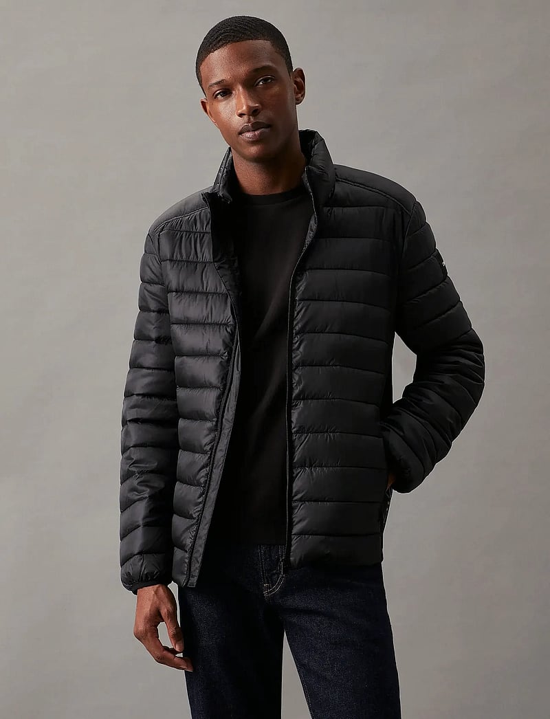 Calvin Klein - RECYCLED SIDE LOGO JACKET - winterjacken - ck black - 0