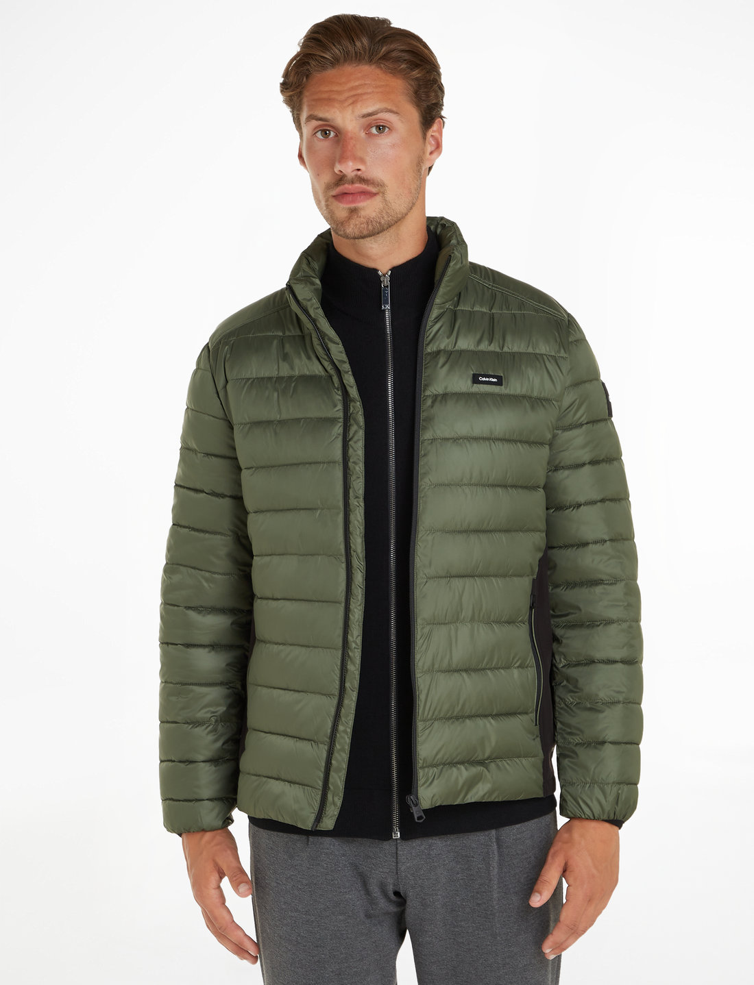 Calvin klein side logo track jacket discount