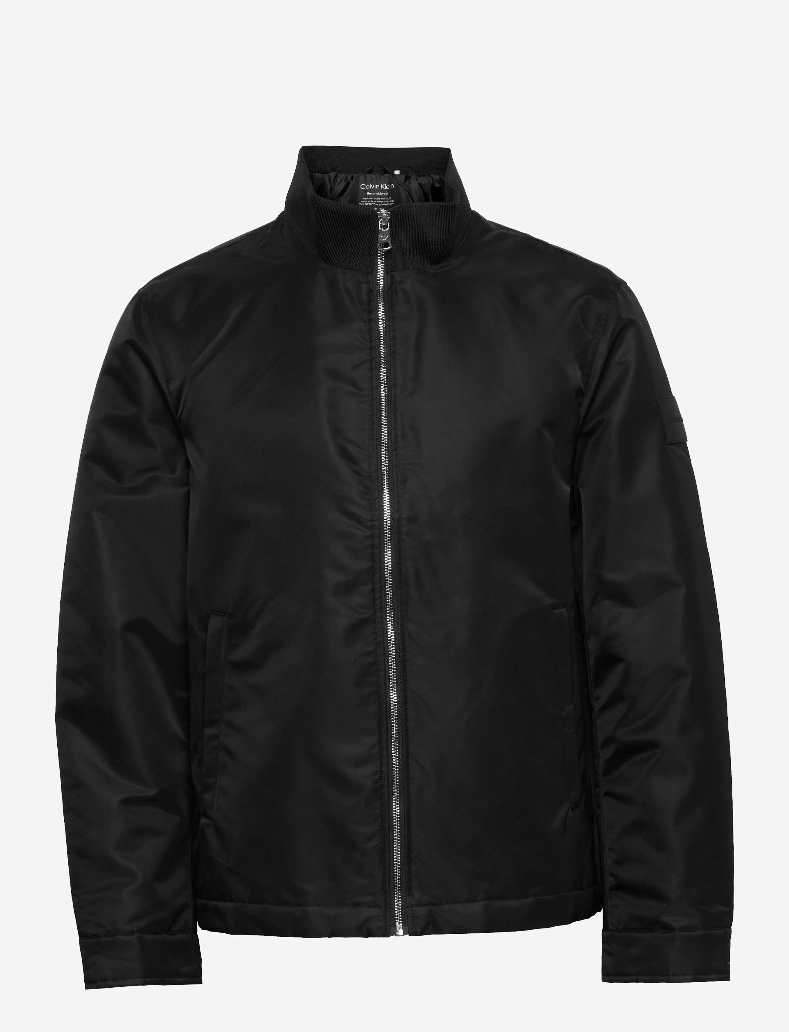 PADDED SATEEN TWILL NYLON JACKET - CK