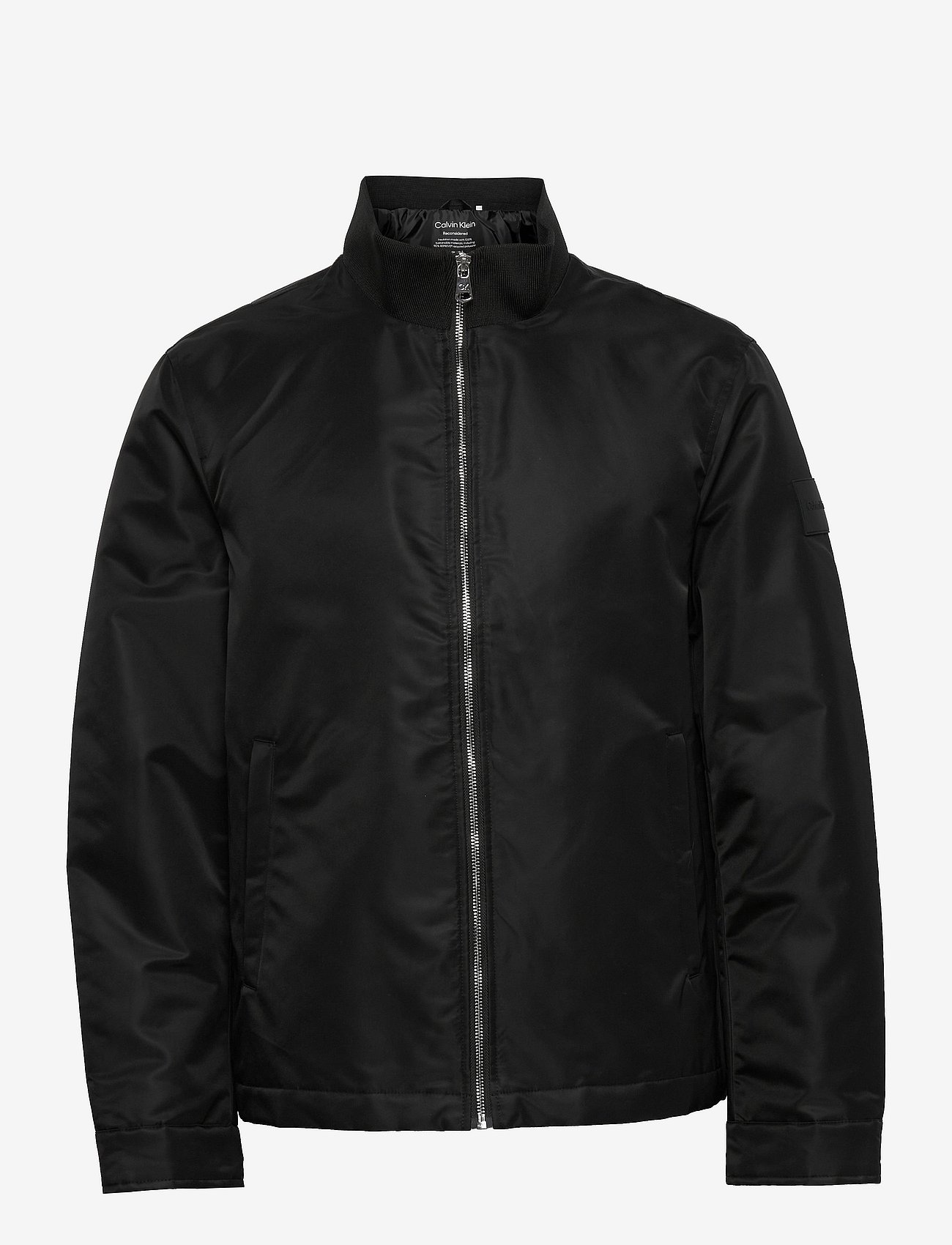 PADDED SATEEN TWILL NYLON JACKET - CK