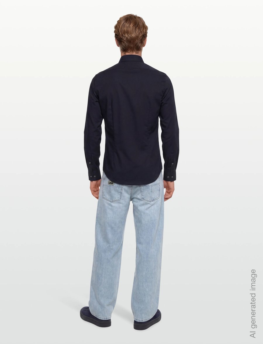 Calvin Klein - TWILL EASY CARE SLIM SHIRT - formal shirts - night sky - 4
