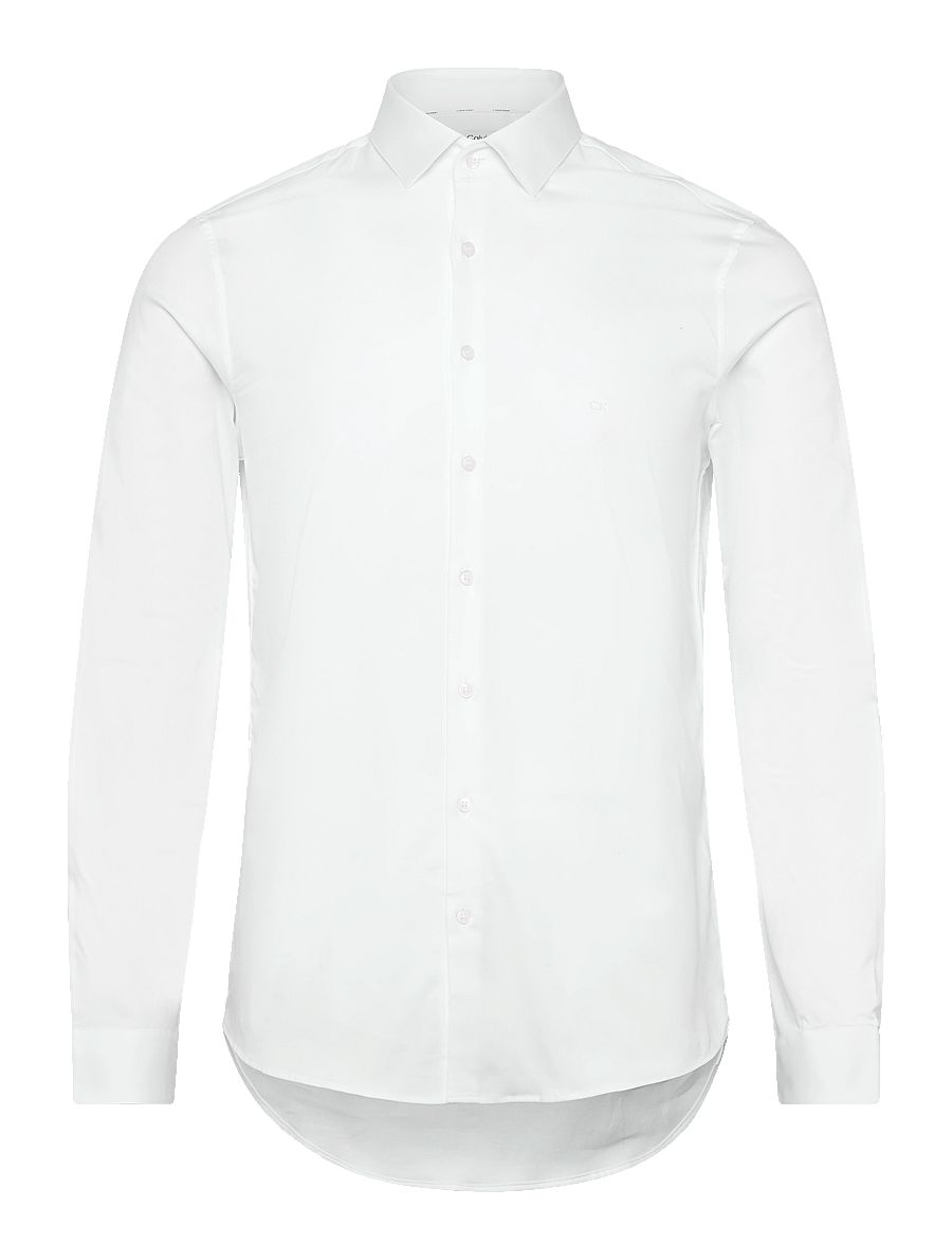 Calvin Klein - TWILL EASY CARE SLIM SHIRT - formal shirts - white - 0