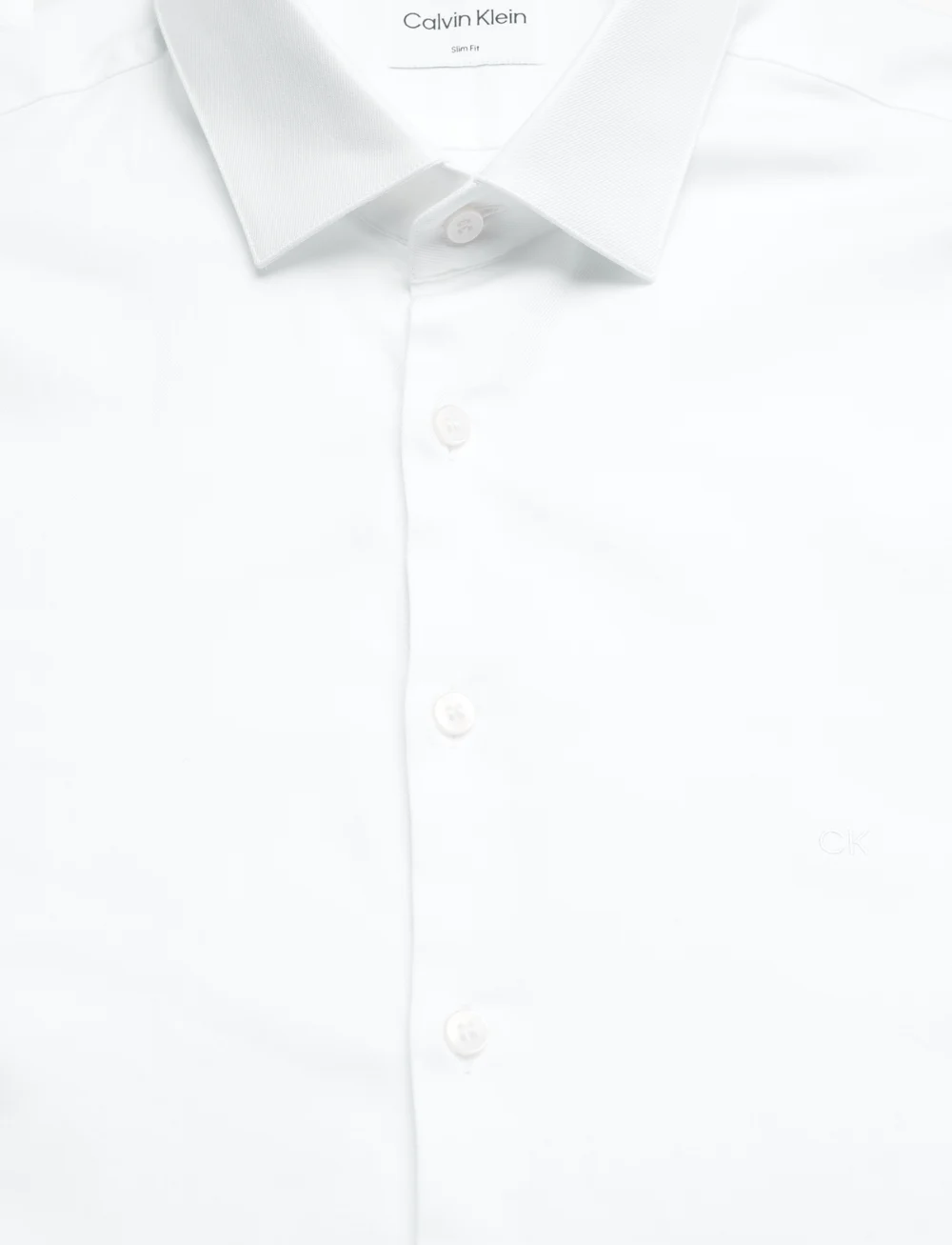 Calvin Klein - TWILL EASY CARE SLIM SHIRT - formelle skjorter - white - 4