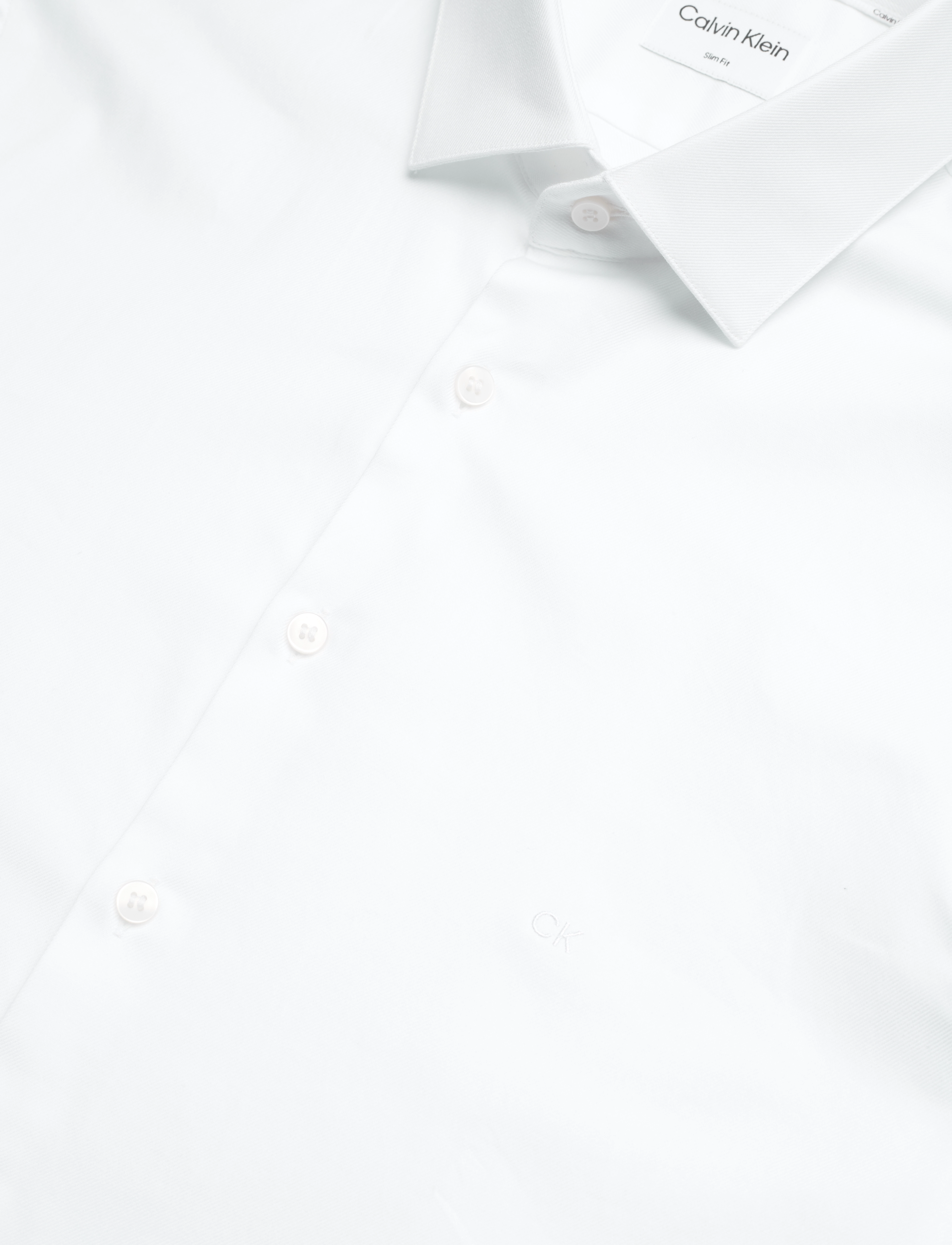 Calvin Klein - TWILL EASY CARE SLIM SHIRT - formelle skjorter - white - 5