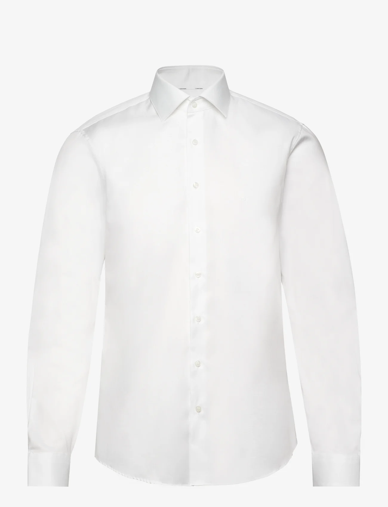 Calvin Klein - TWILL EASY CARE FITTED SHIRT - basic shirts - white - 0
