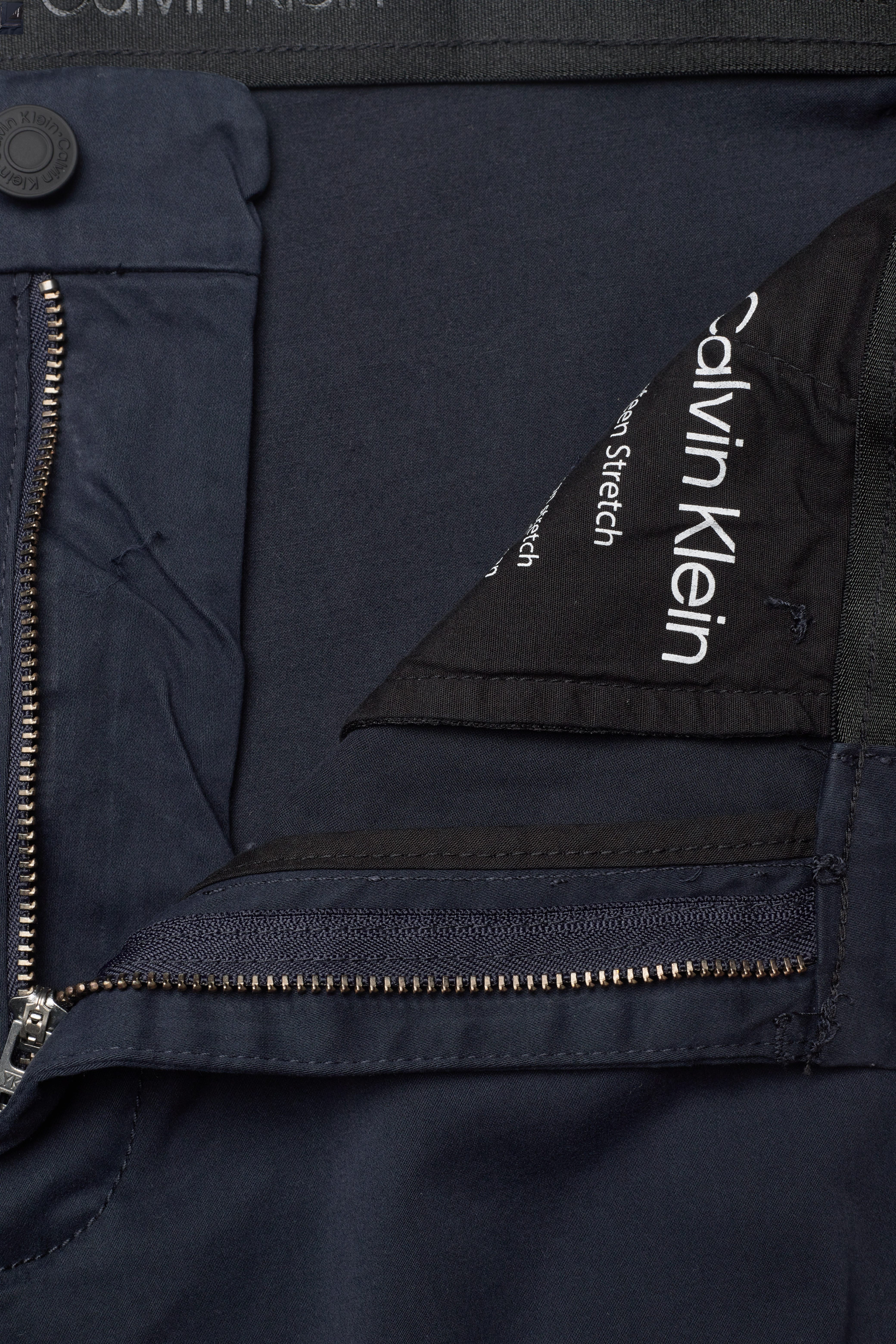 Calvin Klein - SATEEN SLIM CHINO - calvin navy - 2