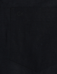 Calvin Klein - LINEN COTTON REGULAR SHIRT - lininiai marškiniai - ck black - 5