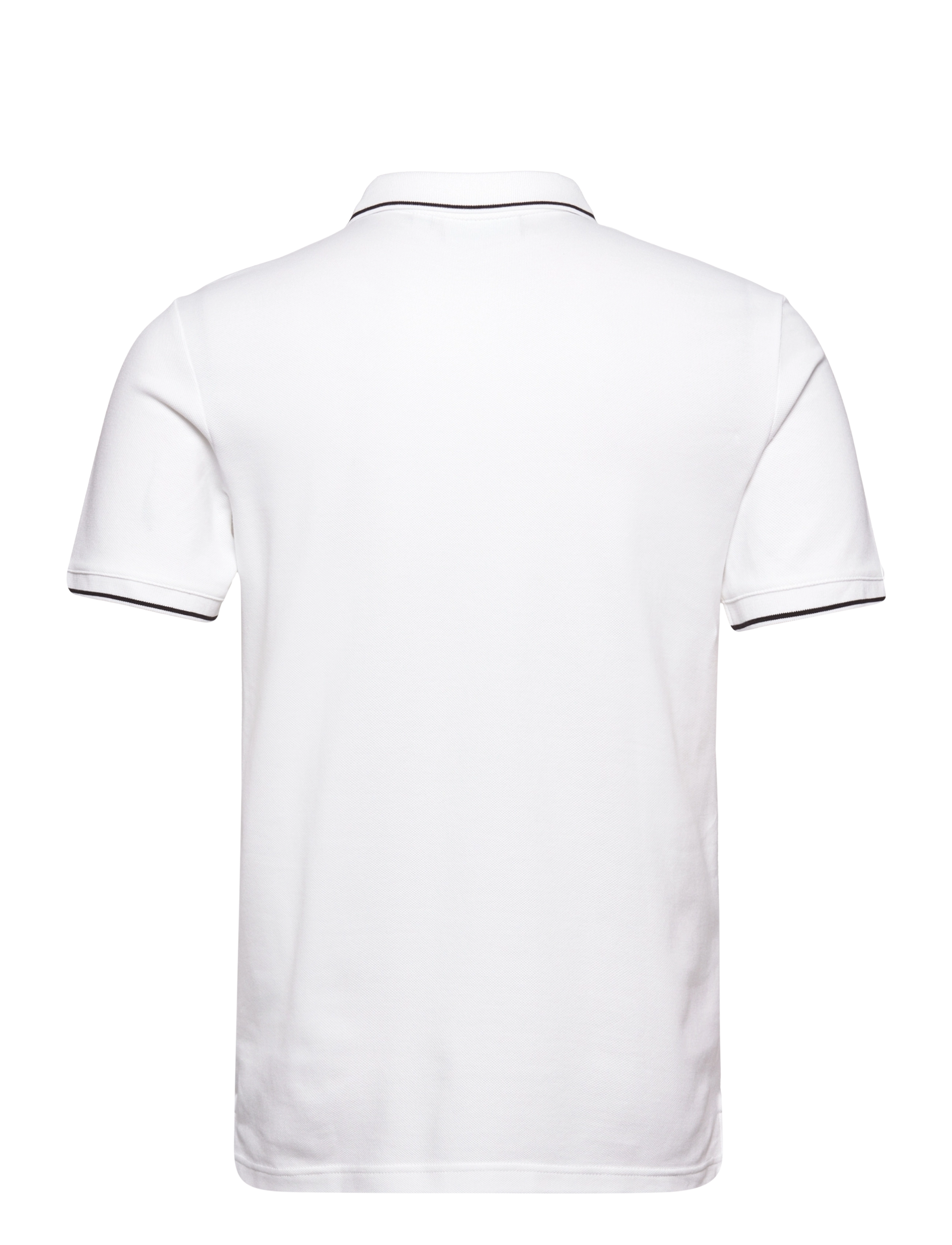 Calvin Klein - STRETCH PIQUE TIPPING SLIM POLO - bright white - 1