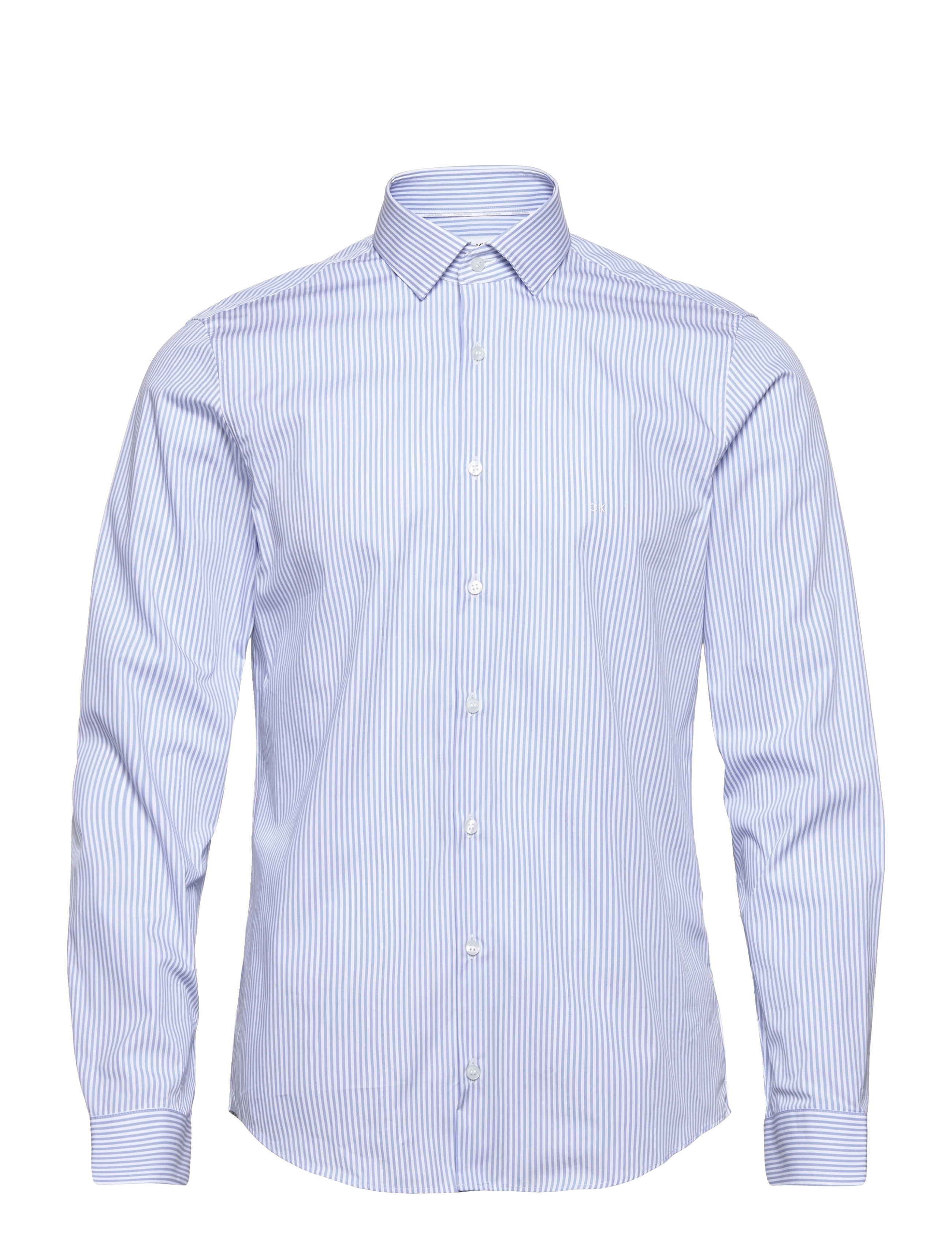 Calvin Klein - STRIPE EASY CARE SLIM SHIRT - light blue - 0