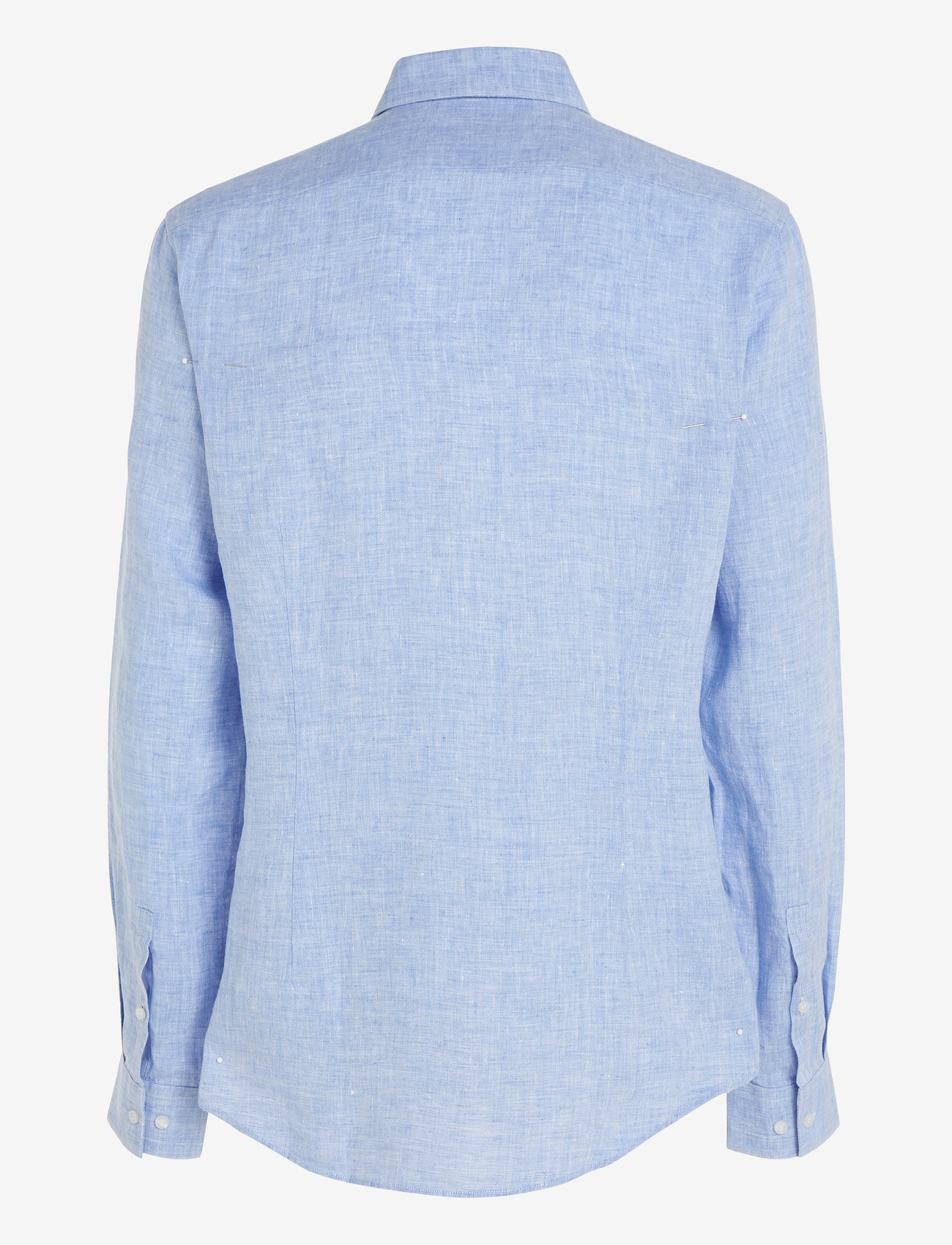 Calvin Klein - LINEN SOLID SLIM SHIRT - linen shirts - blue - 3
