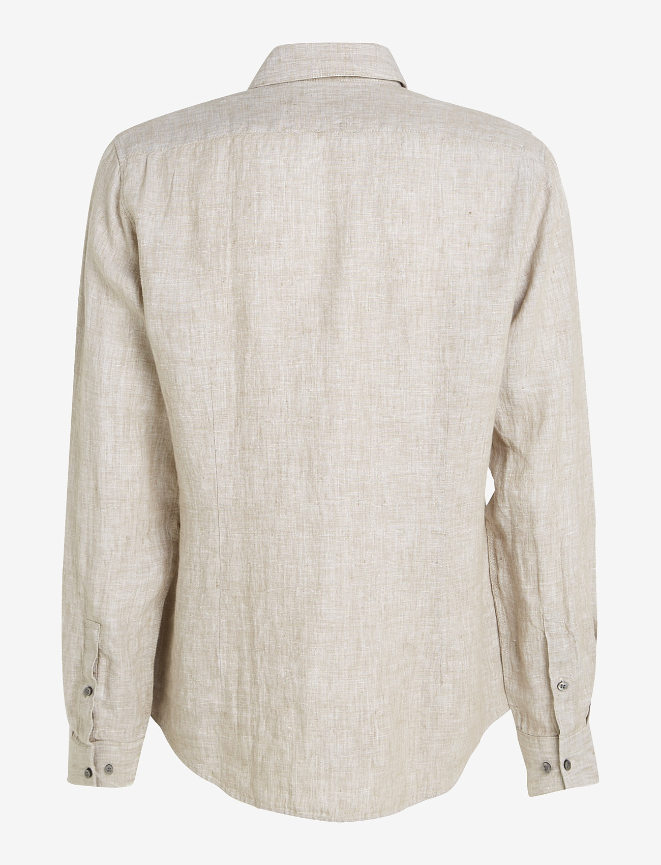 Calvin Klein - LINEN SOLID SLIM SHIRT - hørskjorter - delta green - 4