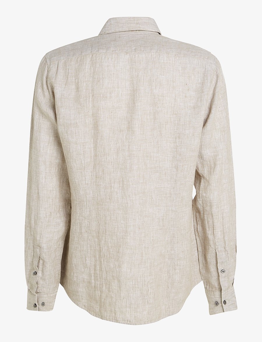 Calvin Klein - LINEN SOLID SLIM SHIRT - leinenhemden - delta green - 4