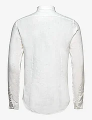 Calvin Klein - LINEN SOLID SLIM SHIRT - pellavakauluspaidat - white - 1