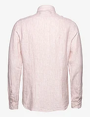 Calvin Klein - LINEN STRIPE SLIM SHIRT - linen shirts - canyon dust - 1