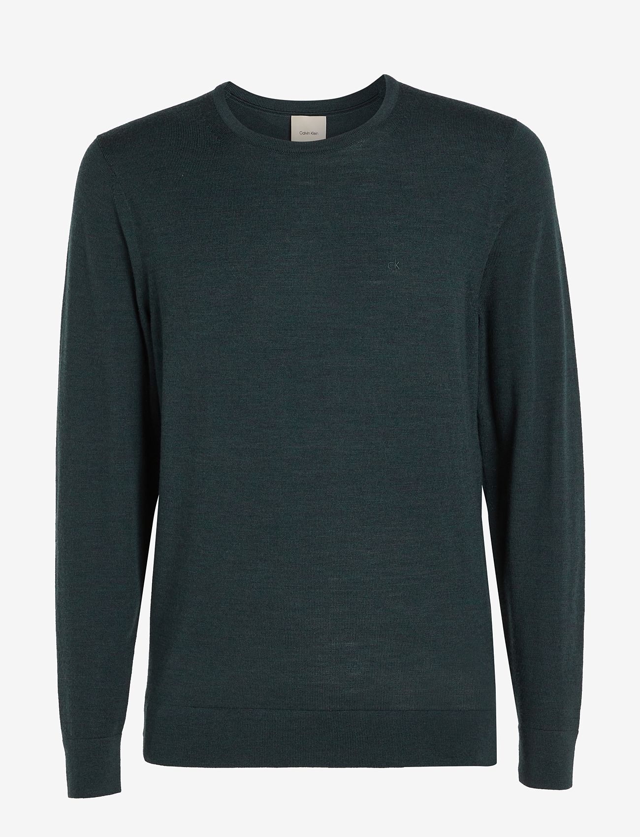 Calvin Klein - SUPERIOR WOOL CREW NECK SWEATER - rundhalsad - midnight forest heather - 1