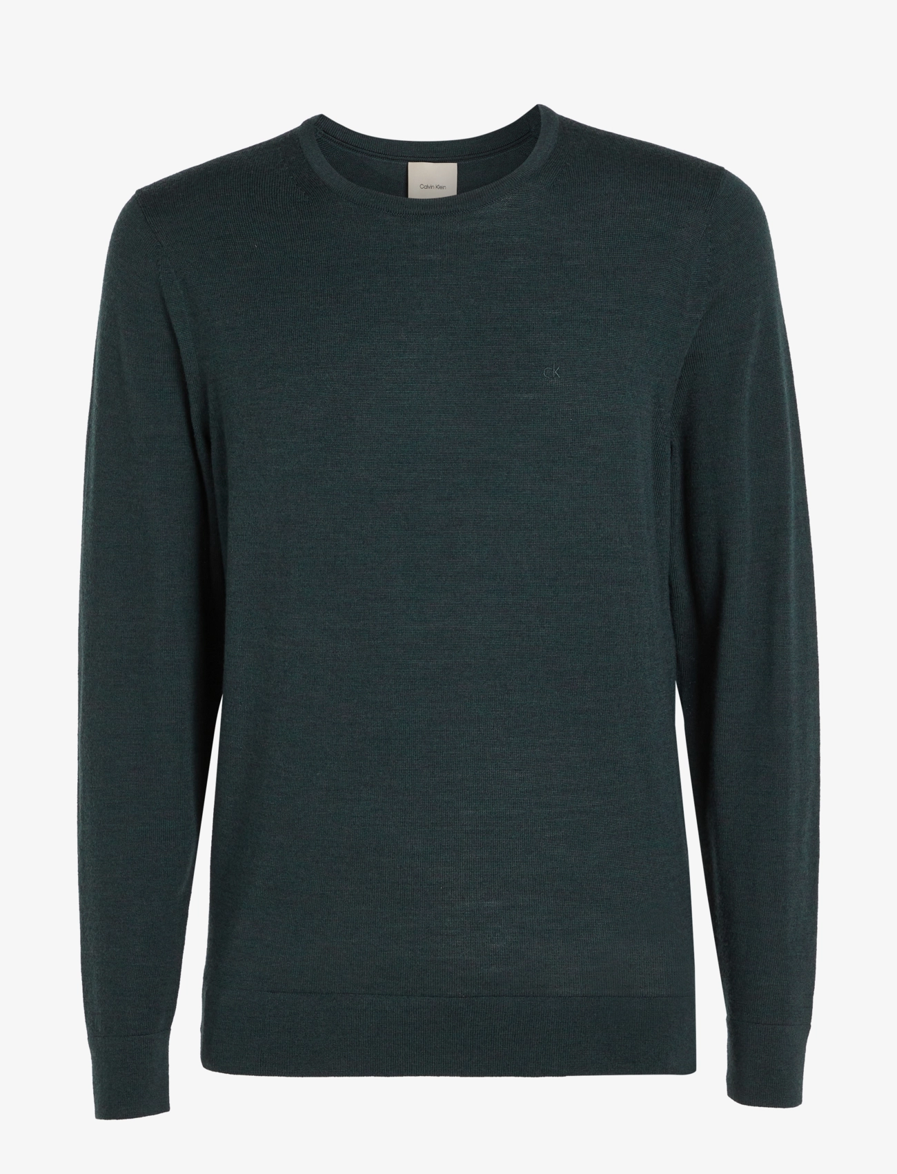 Calvin Klein - SUPERIOR WOOL CREW NECK SWEATER - midnight forest heather - 1